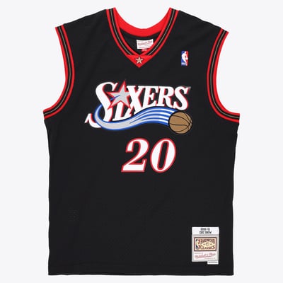 Eric Snow Philadelphia 76ers 2000-01 Mitchell & Ness Black Swingman Jersey