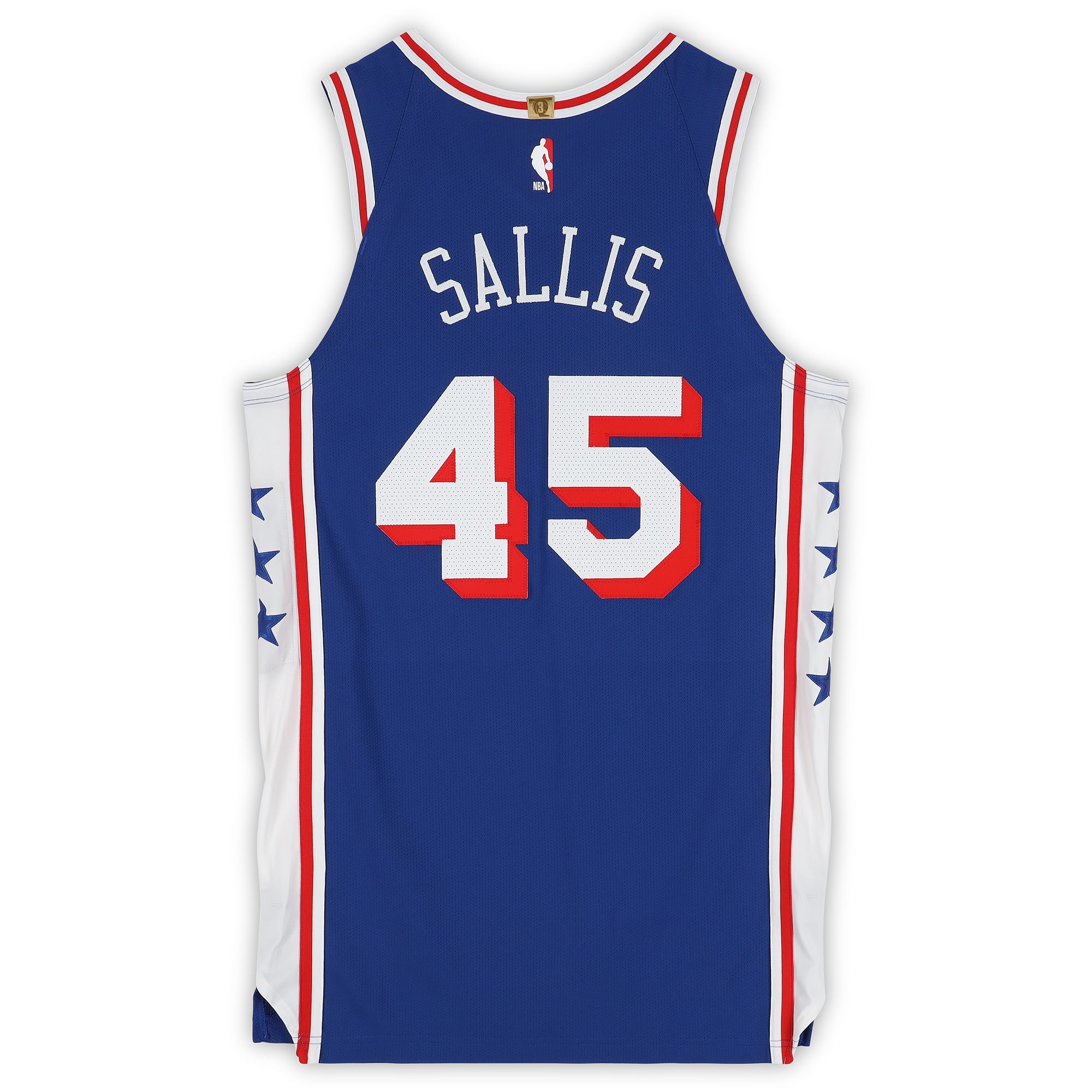 Hunter Sallis Philadelphia 76ers Player-Issued #45 Royal Jersey from the 2025-26 NBA Season - Size 46+4