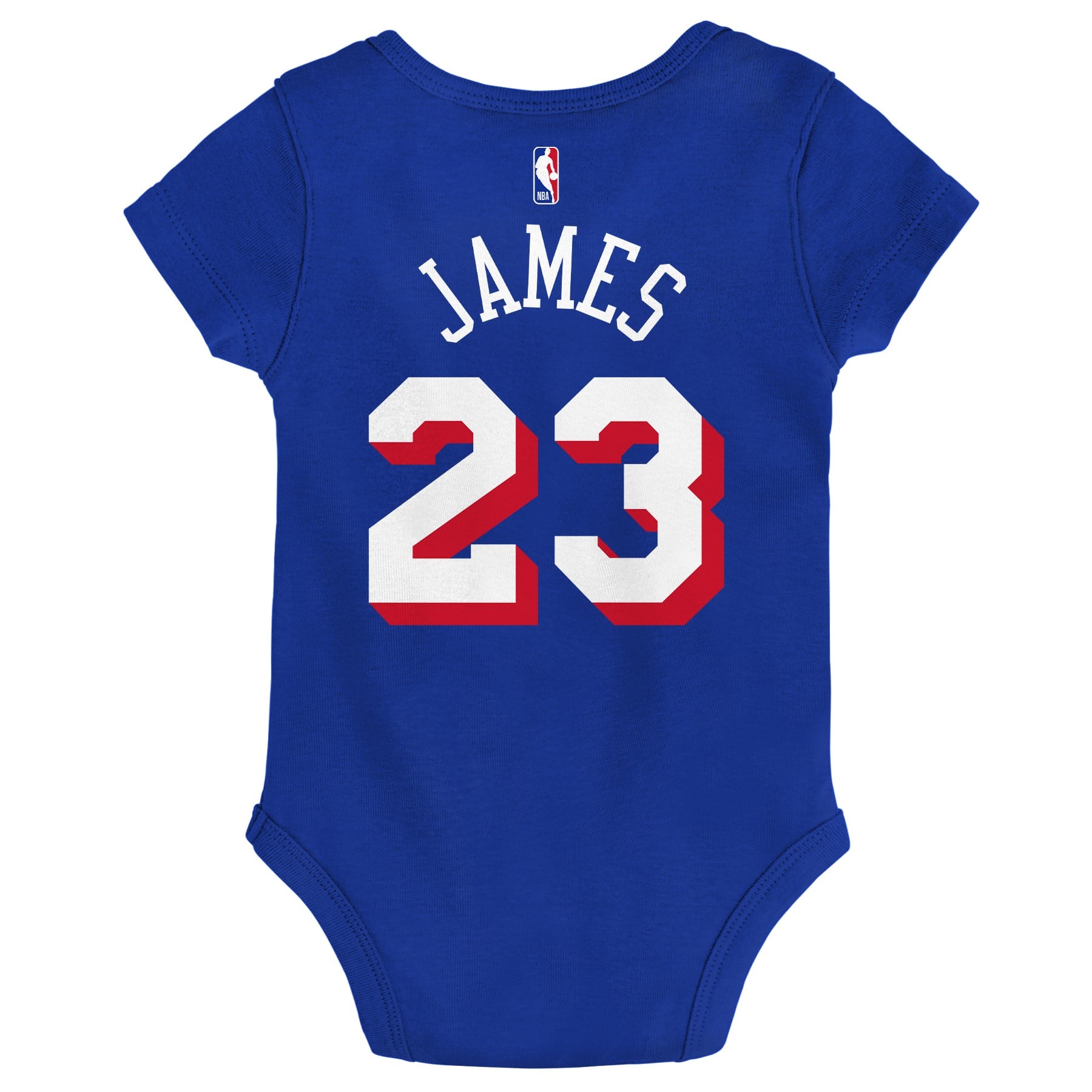 Infant Outerstuff LeBron James Royal Philadelphia 76ers Icon Name & Number Bodysuit