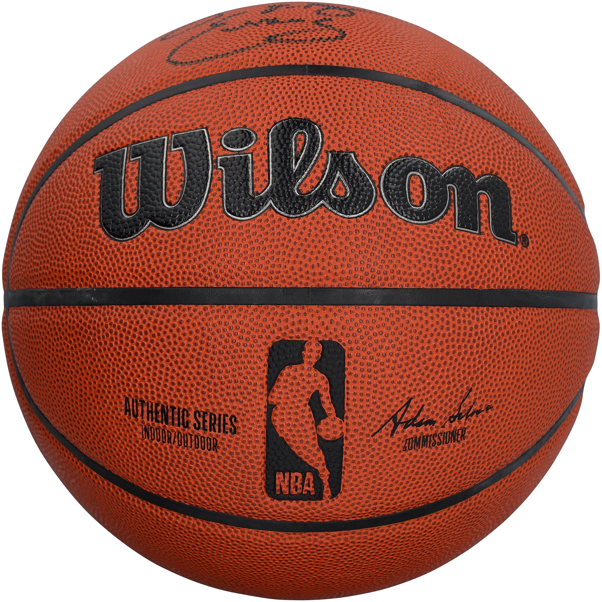 Julius Erving Philadelphia 76ers Autographed Wilson Authentic Series Indoor/Outdoor Basketball - Black Ink