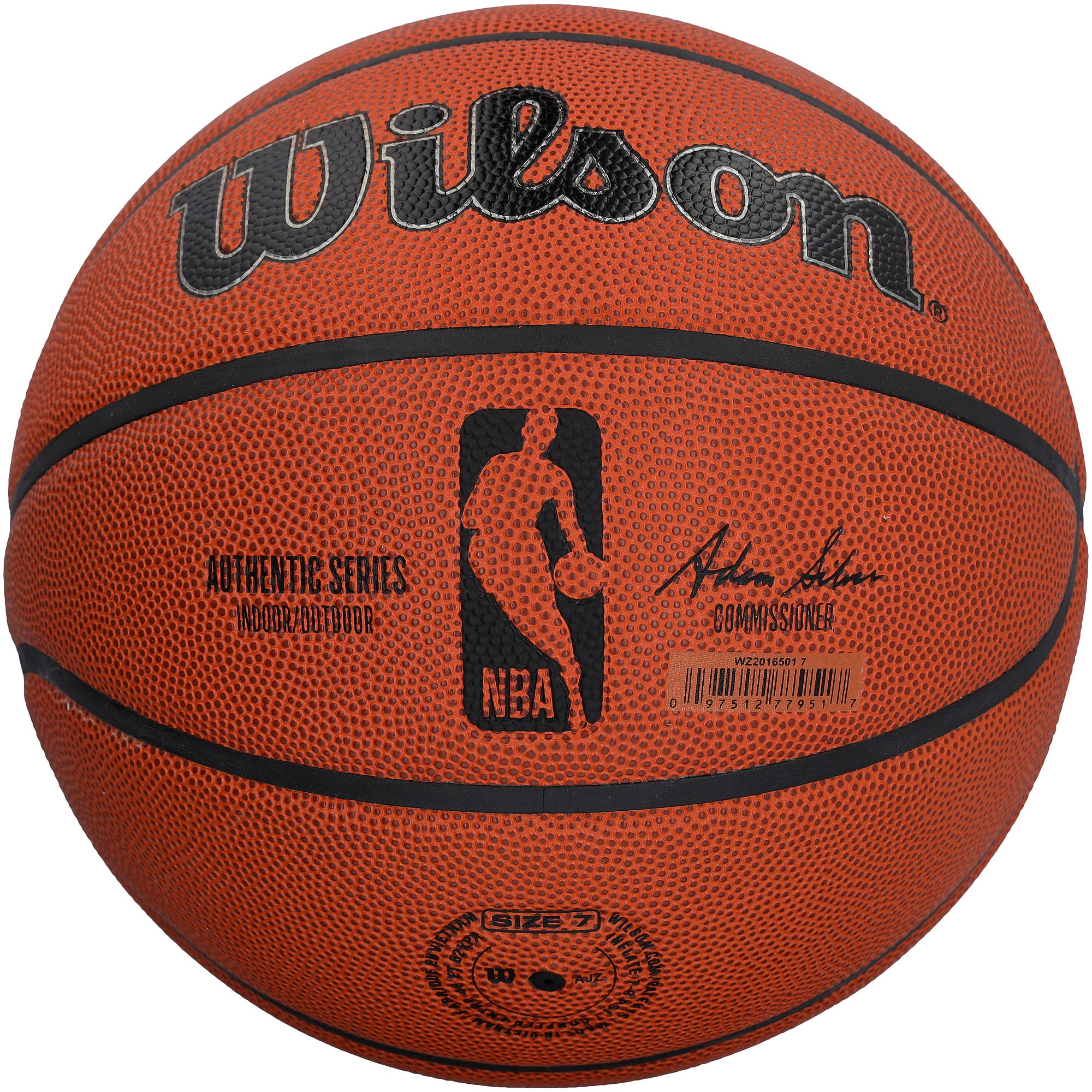 Julius Erving Philadelphia 76ers Autographed Wilson Authentic Series Indoor/Outdoor Basketball with "3X ABA MVP" Inscription - Black Ink