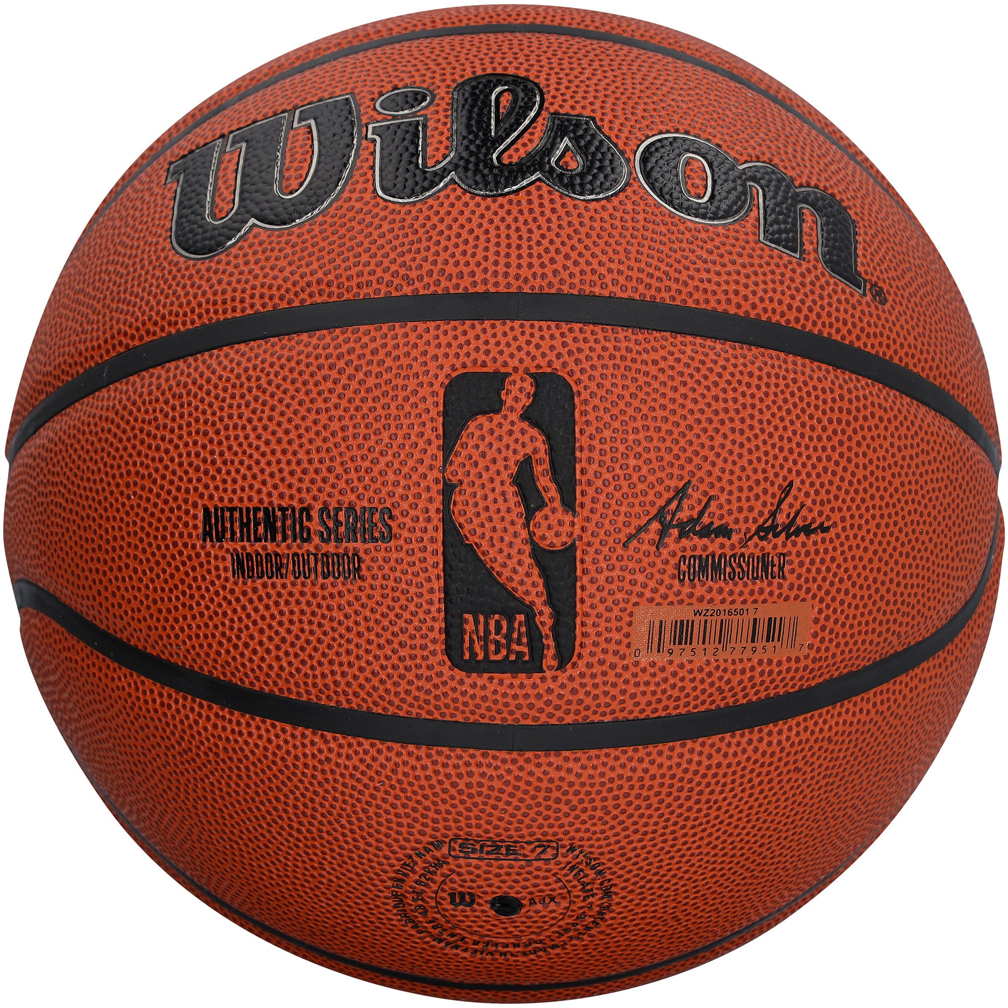 Julius Erving Philadelphia 76ers Autographed Wilson Authentic Series Indoor/Outdoor Basketball with "HOF 93" Inscription - Black Ink