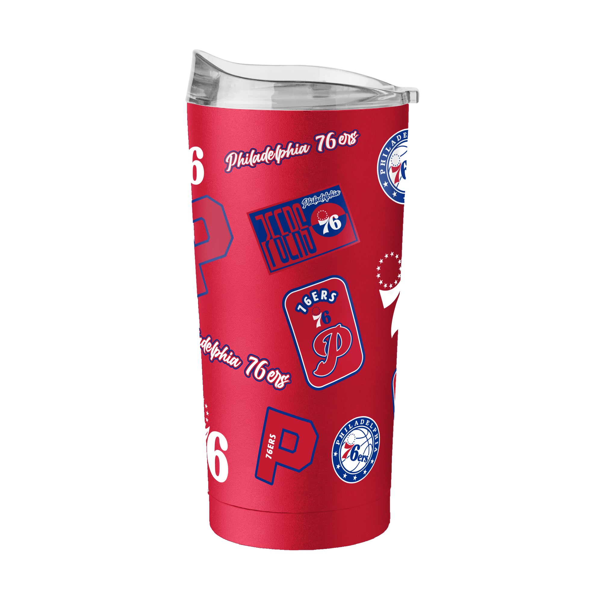 Gobelet isotherme de 59 cl (20 oz) avec revêtement en poudre Dreamweave, logo Philadelphia 76ers