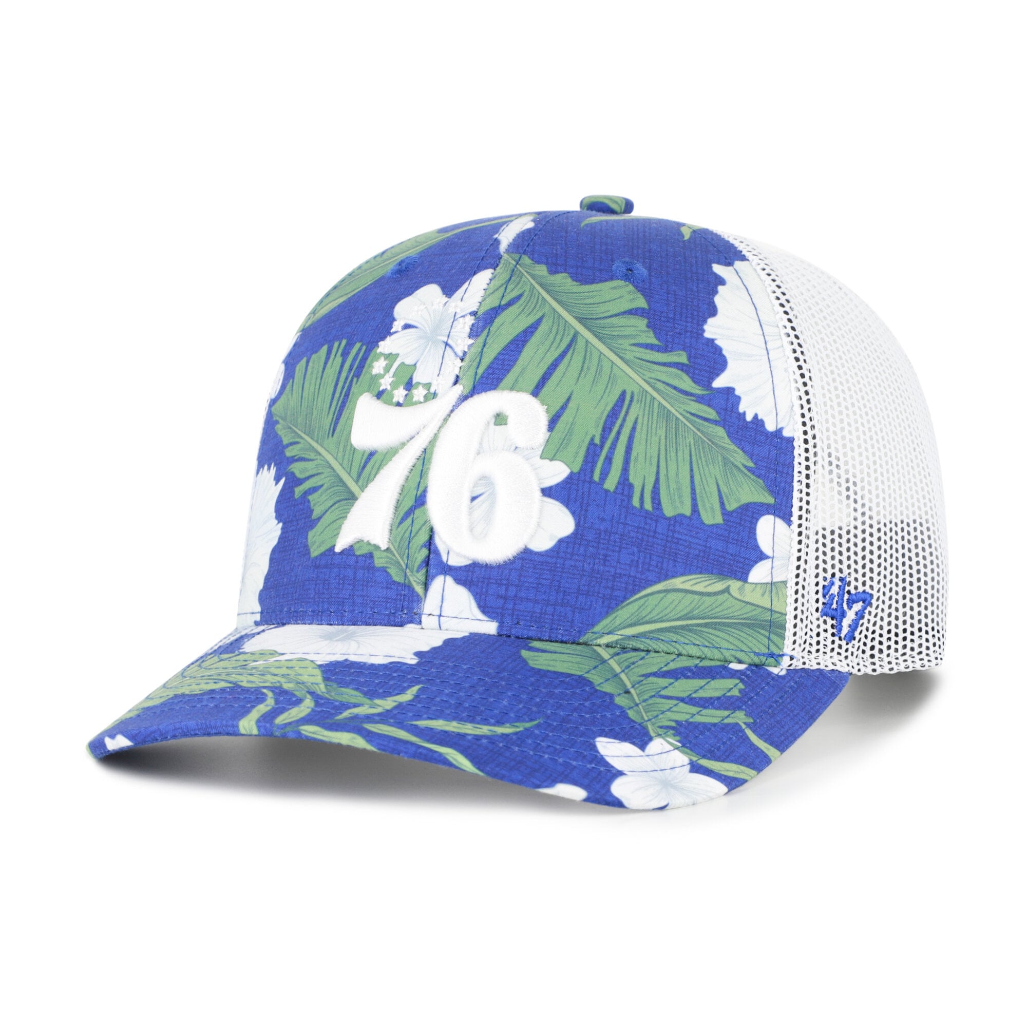 Men's Philadelphia 76ers '47 Royal Beach Side Trucker Adjustable Hat