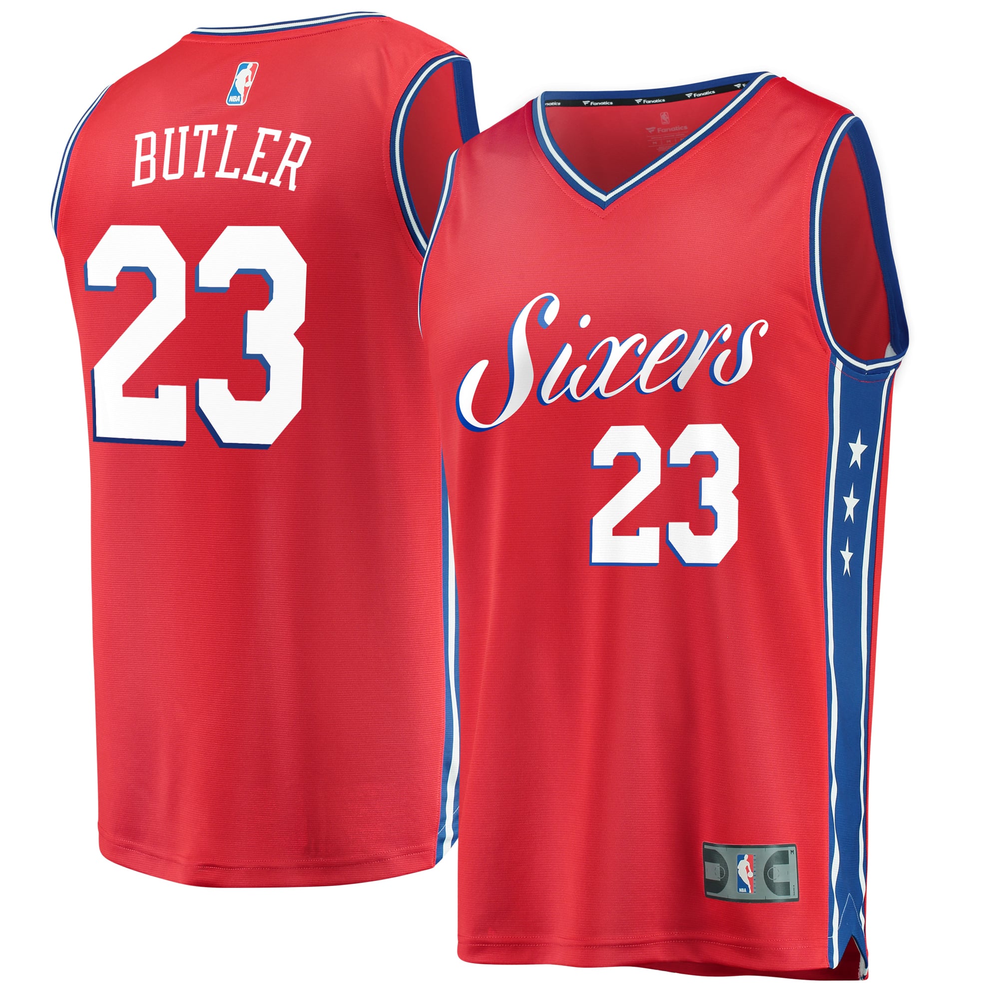 Men's Fanatics Jimmy Butler Red Philadelphia 76ers Fast Break