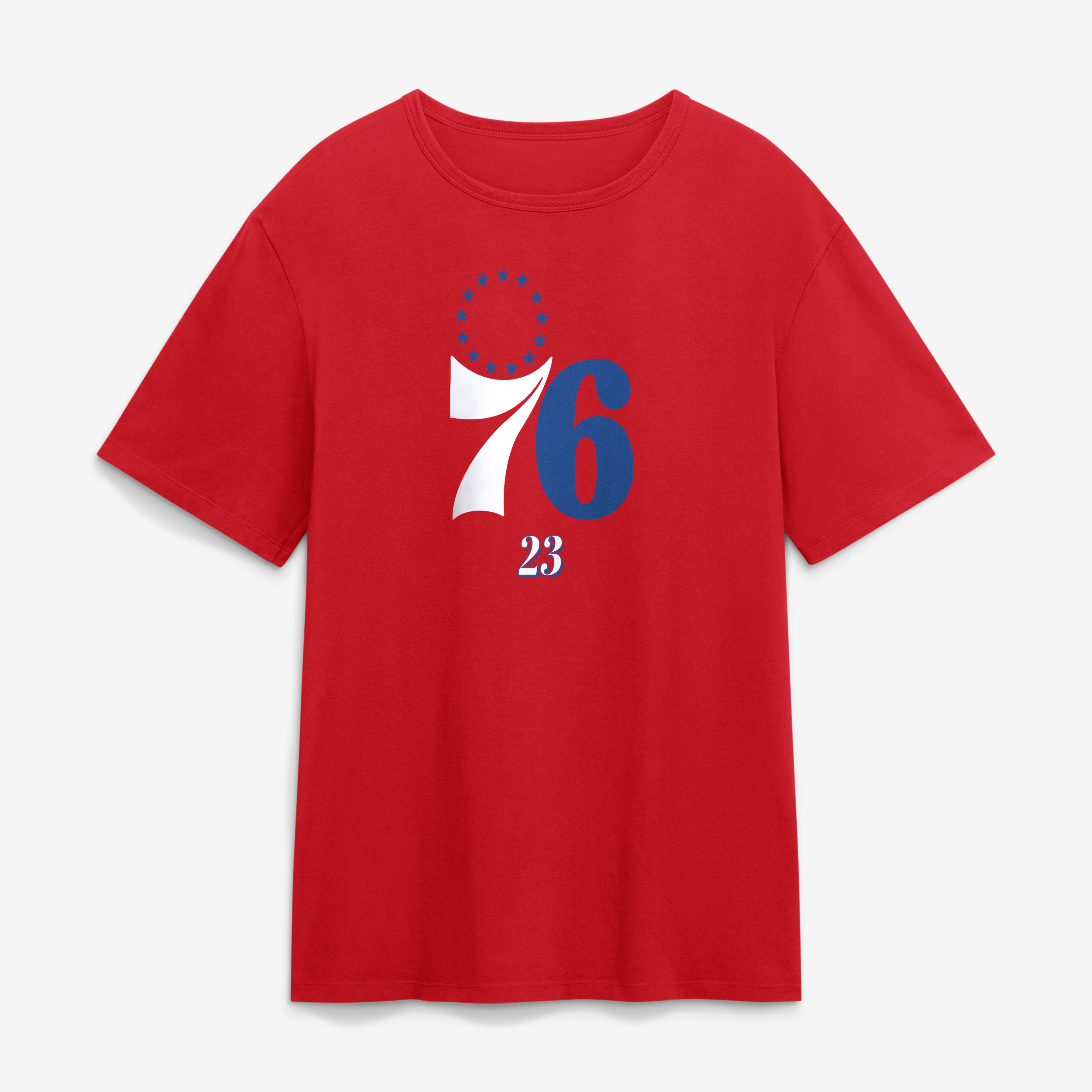 Men's Fanatics LeBron James Royal Philadelphia 76ers The Paint Name & Number T-Shirt