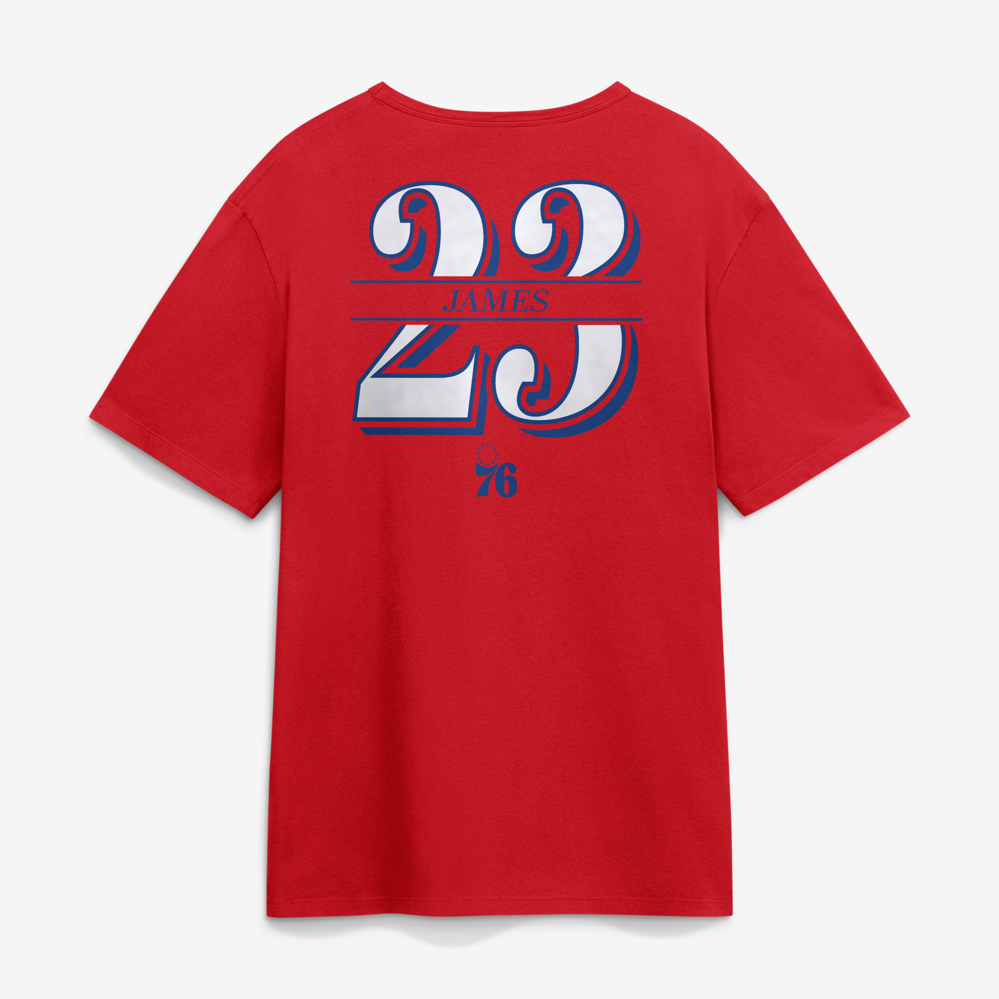 Men's Fanatics LeBron James Royal Philadelphia 76ers The Paint Name & Number T-Shirt