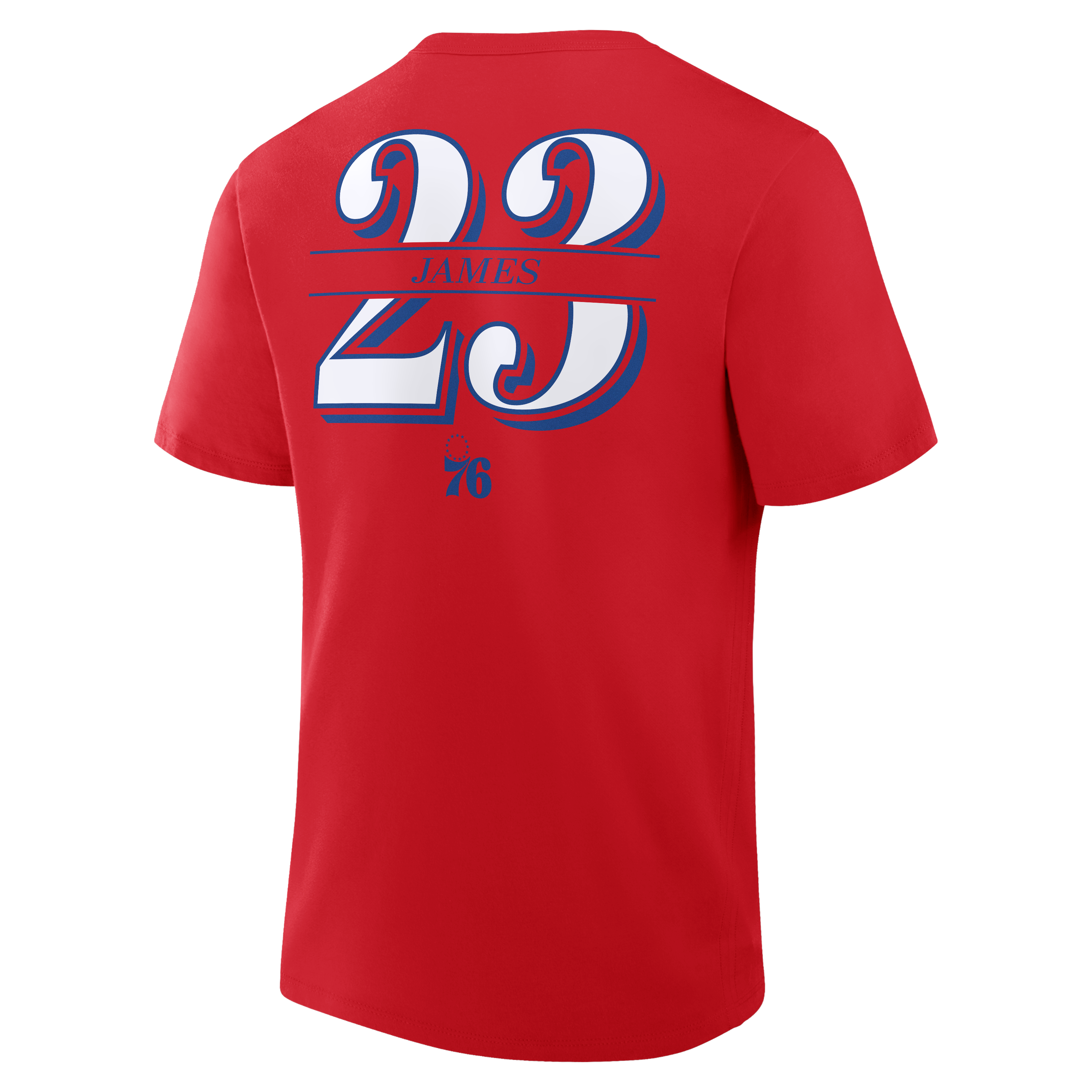 Men's Fanatics LeBron James Royal Philadelphia 76ers The Paint Name & Number T-Shirt