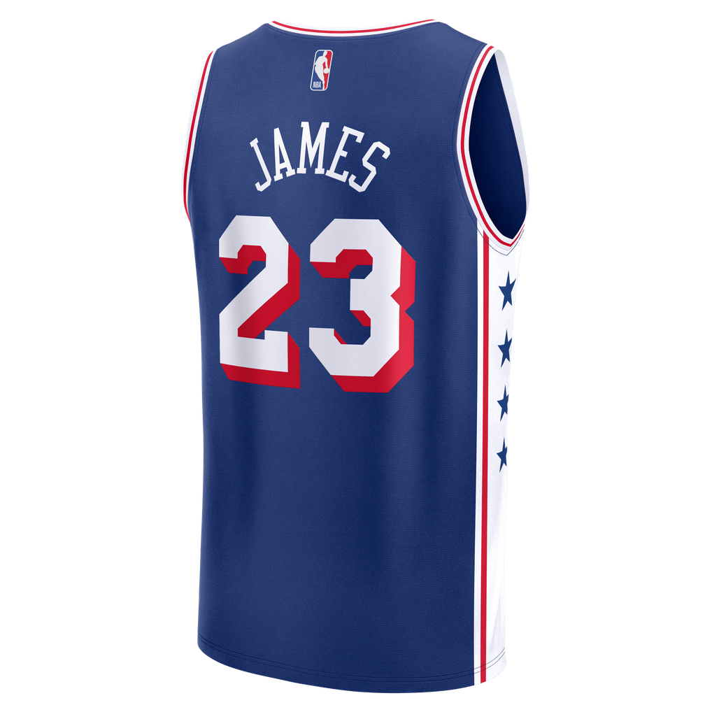 Men's Fanatics LeBron James Royal Philadelphia 76ers Fast Break Jersey ...