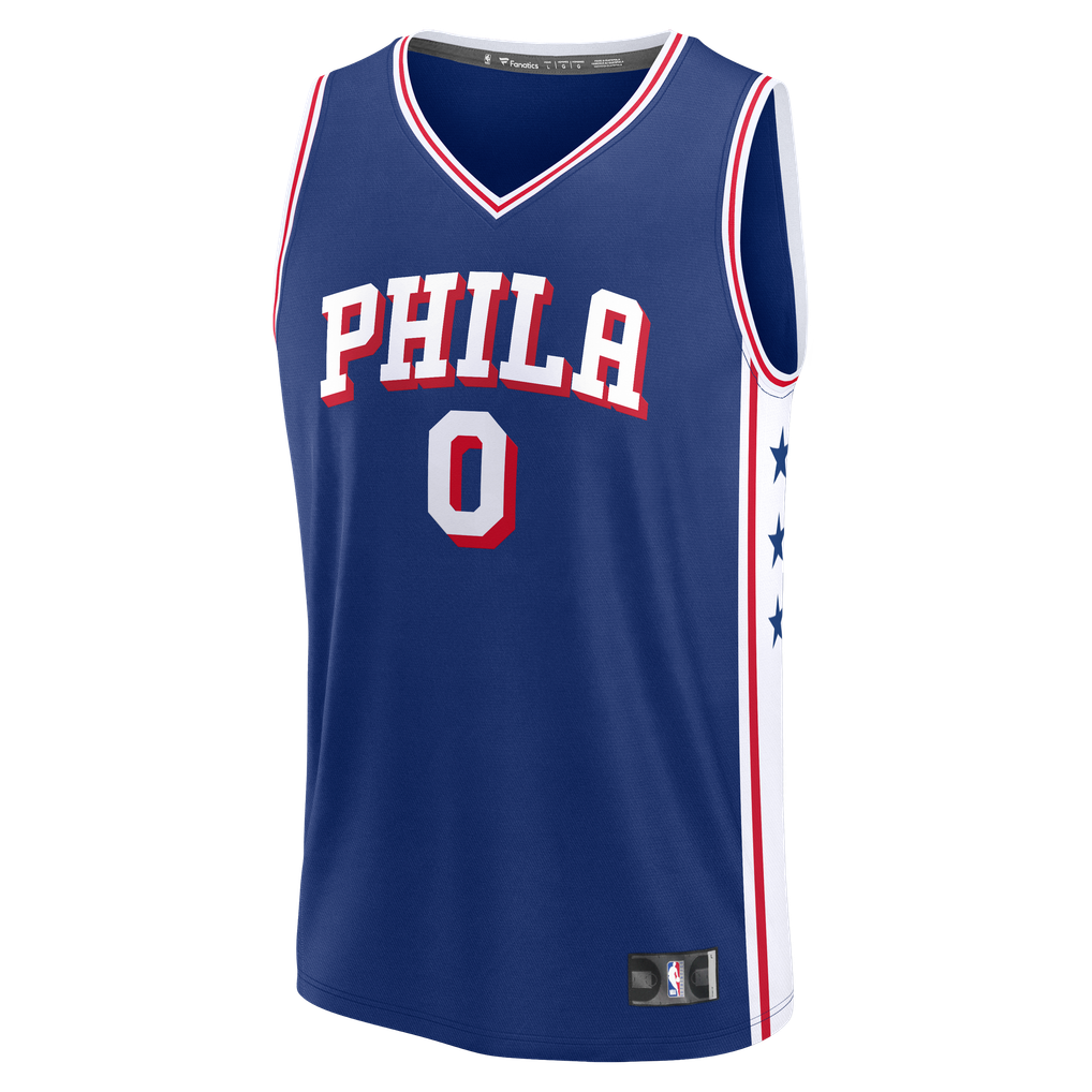 Tyrese Maxey Philadelphia 76ers Fanatics Fast Break Replica Player ...