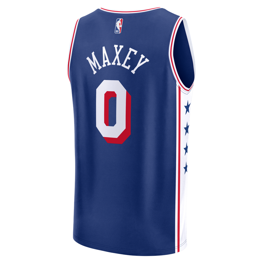 Tyrese Maxey Philadelphia 76ers Fanatics Fast Break Replica Player ...