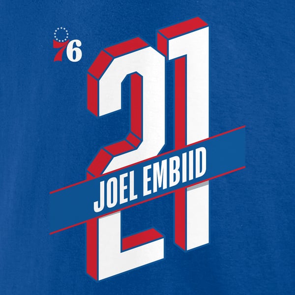 Maillot De Basketball Fanatics Joel Embiid Philadelphia 76ers Taille L Rouge - Neuf