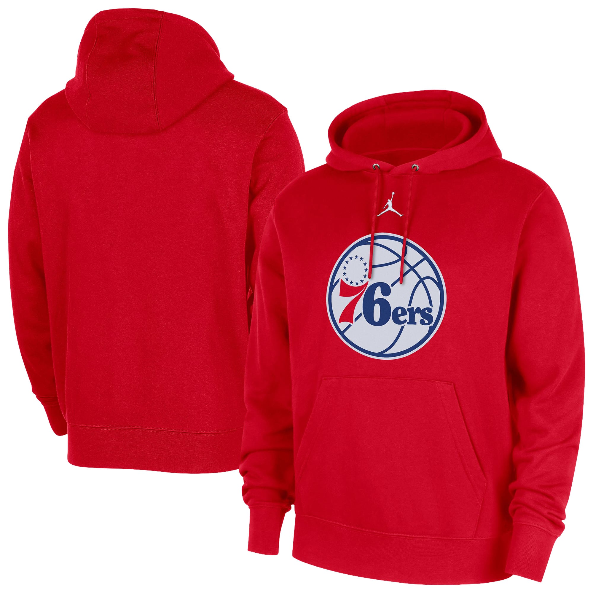 Sweat à capuche Jordan Brand rouge Philadelphia 76ers Statement Edition Club Fleece pour homme