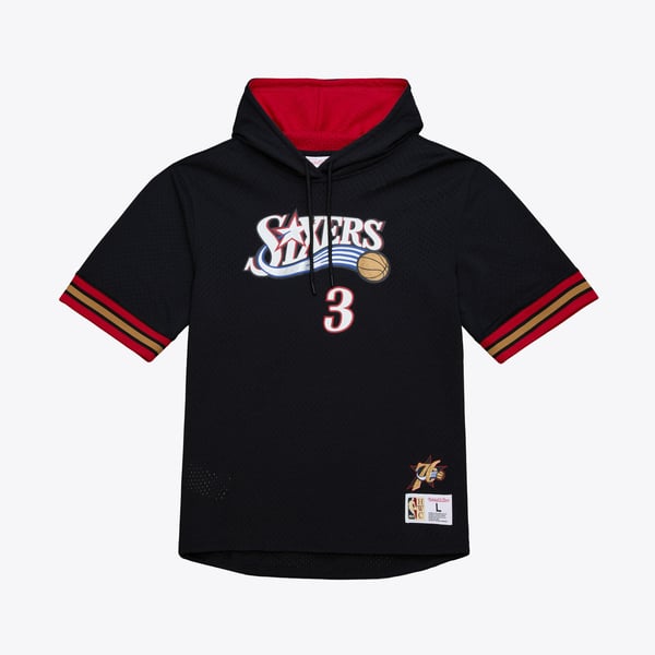 Maillot NBA Allen Iverson Philadelphia 76ers – Taille S, Noir, Neuf Avec étiquette – Produit Officiel Licencié