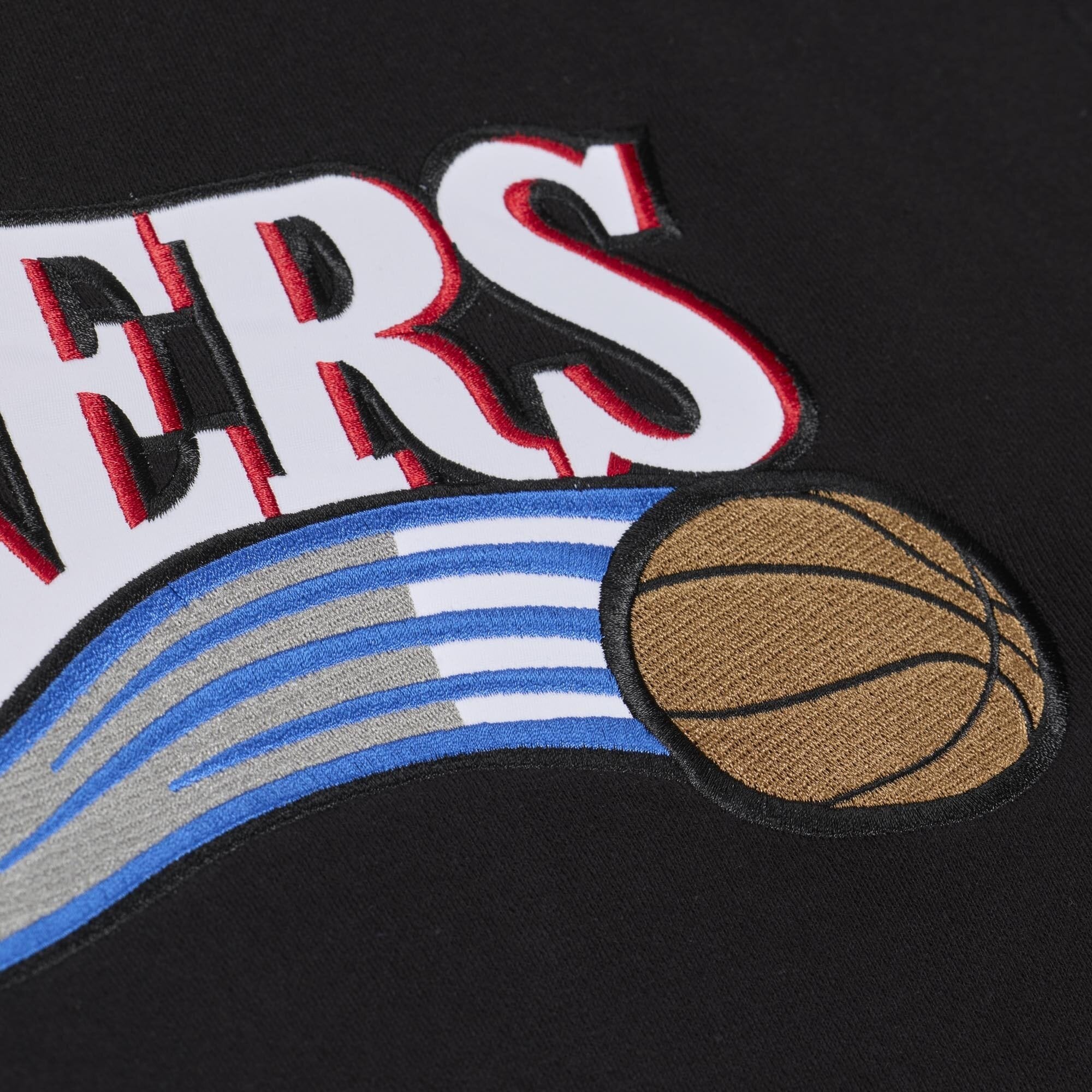 Sweat à capuche en polaire Mitchell & Ness Allen Iverson noir des Philadelphia 76ers pour homme