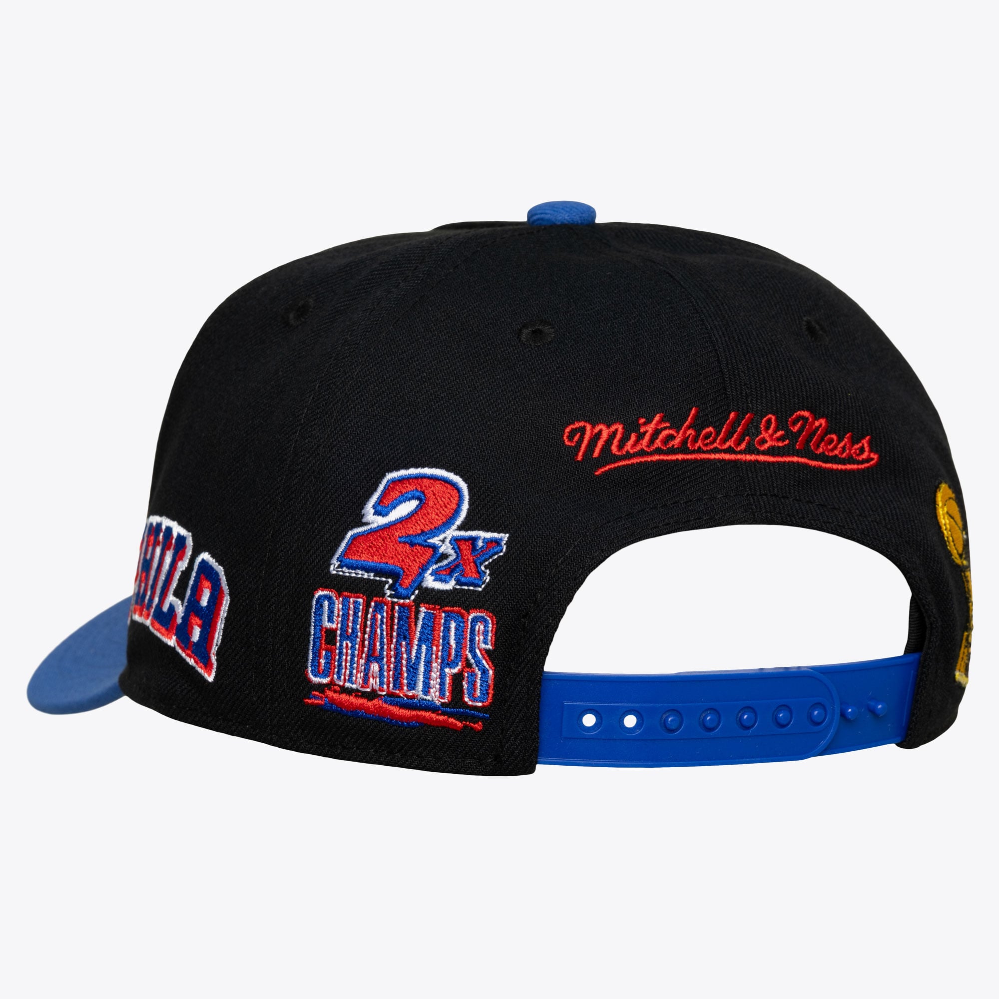 Men's Mitchell & Ness Black Philadelphia 76ers True Legacy Pro Snapback Hat