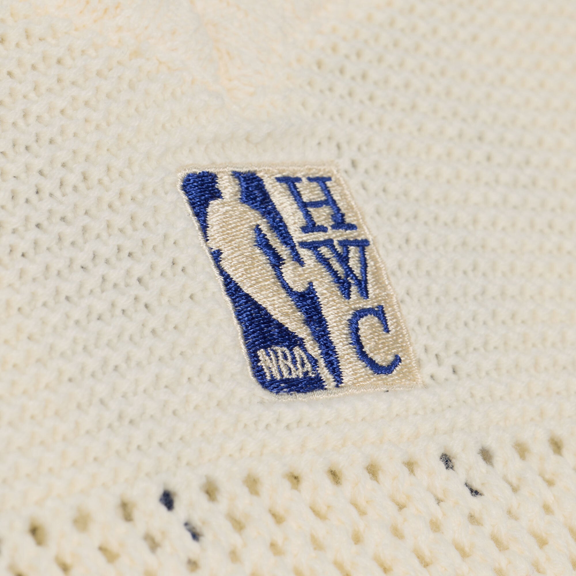 Men's Mitchell & Ness Cream Philadelphia 76ers Hardwood Classics Retro Roots Short Sleeve Sweater Jersey