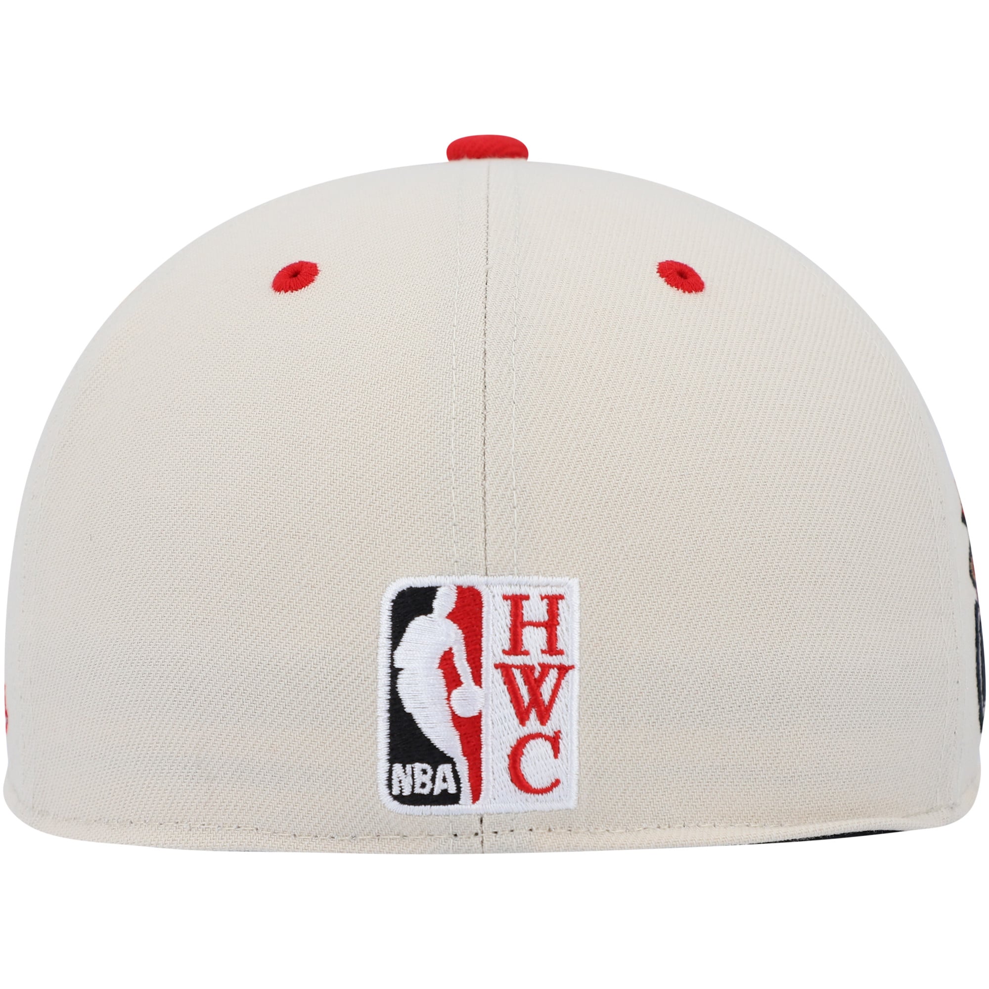 Men's Mitchell & Ness Cream/Red Philadelphia 76ers 2002 All-Star