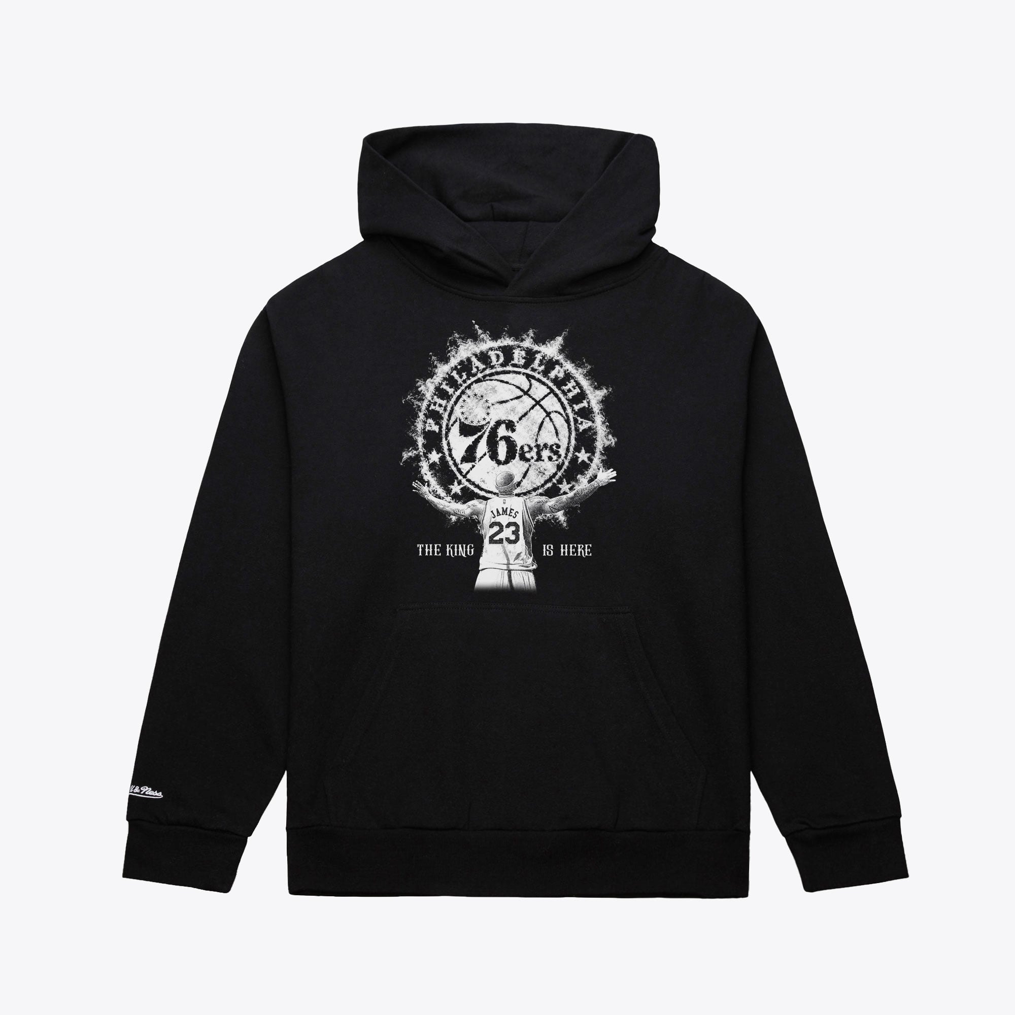 Men's Mitchell & Ness LeBron James Black Philadelphia 76ers Witness Hoodie