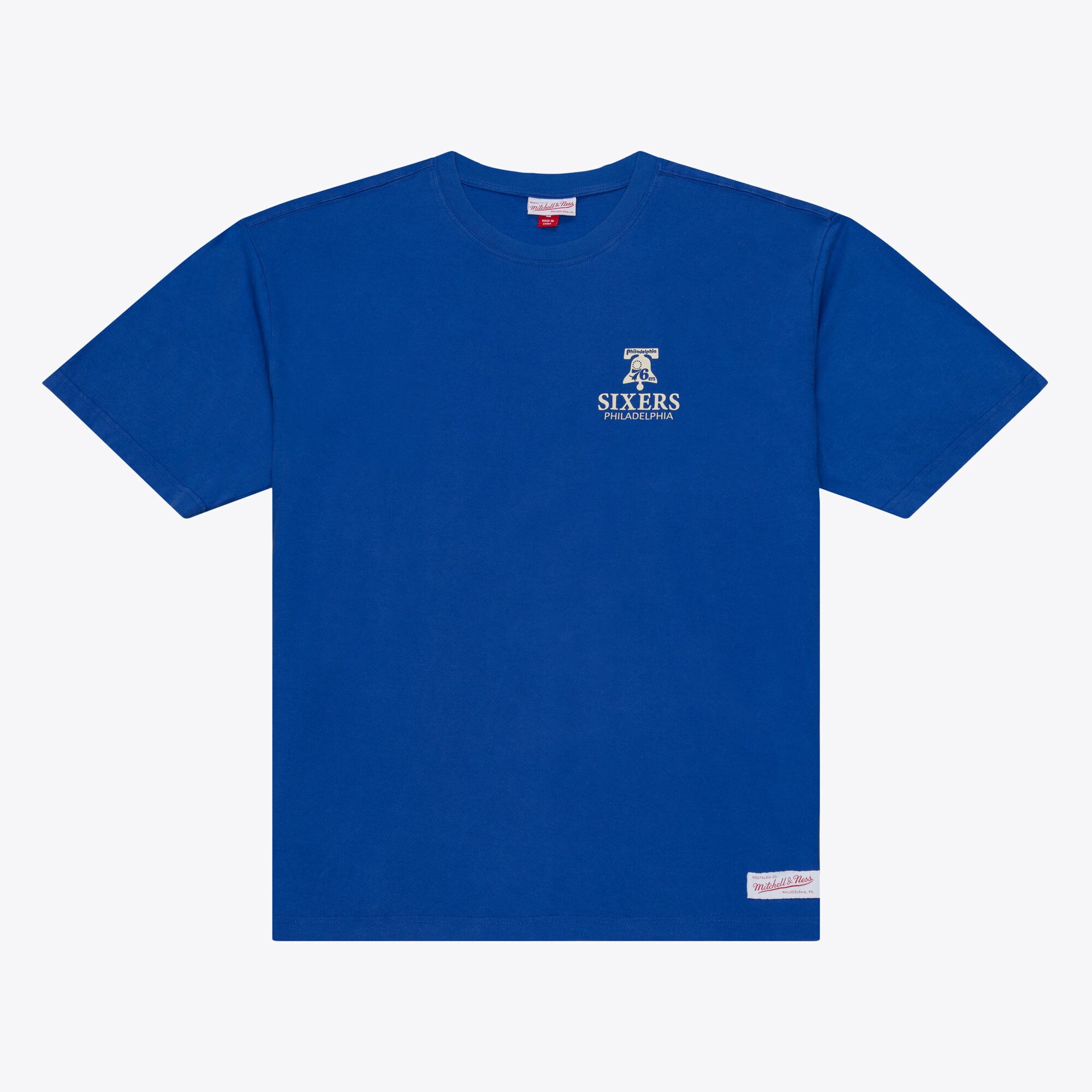 T-shirt Mitchell & Ness Royal Philadelphia 76ers Core Essentials pour homme