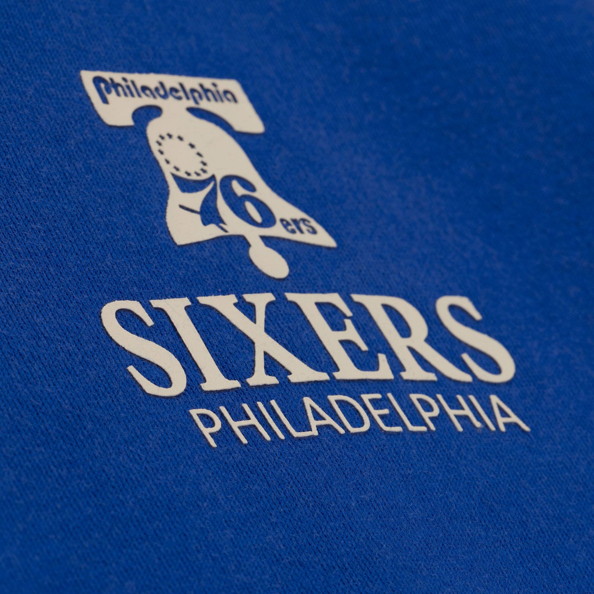 Men's Mitchell & Ness Royal Philadelphia 76ers Core Fleece Hoodie