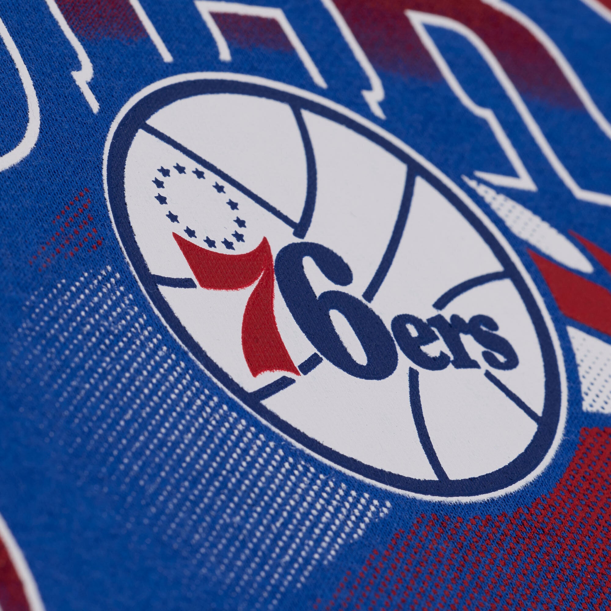 Sweat à capuche Mitchell & Ness Royal Philadelphia 76ers Street Graphics pour homme