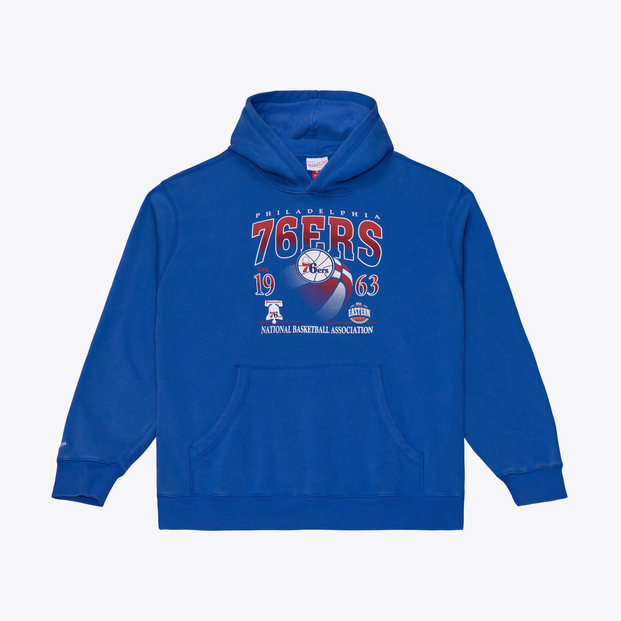 Sweat à capuche Mitchell & Ness Royal Philadelphia 76ers Street Graphics pour homme