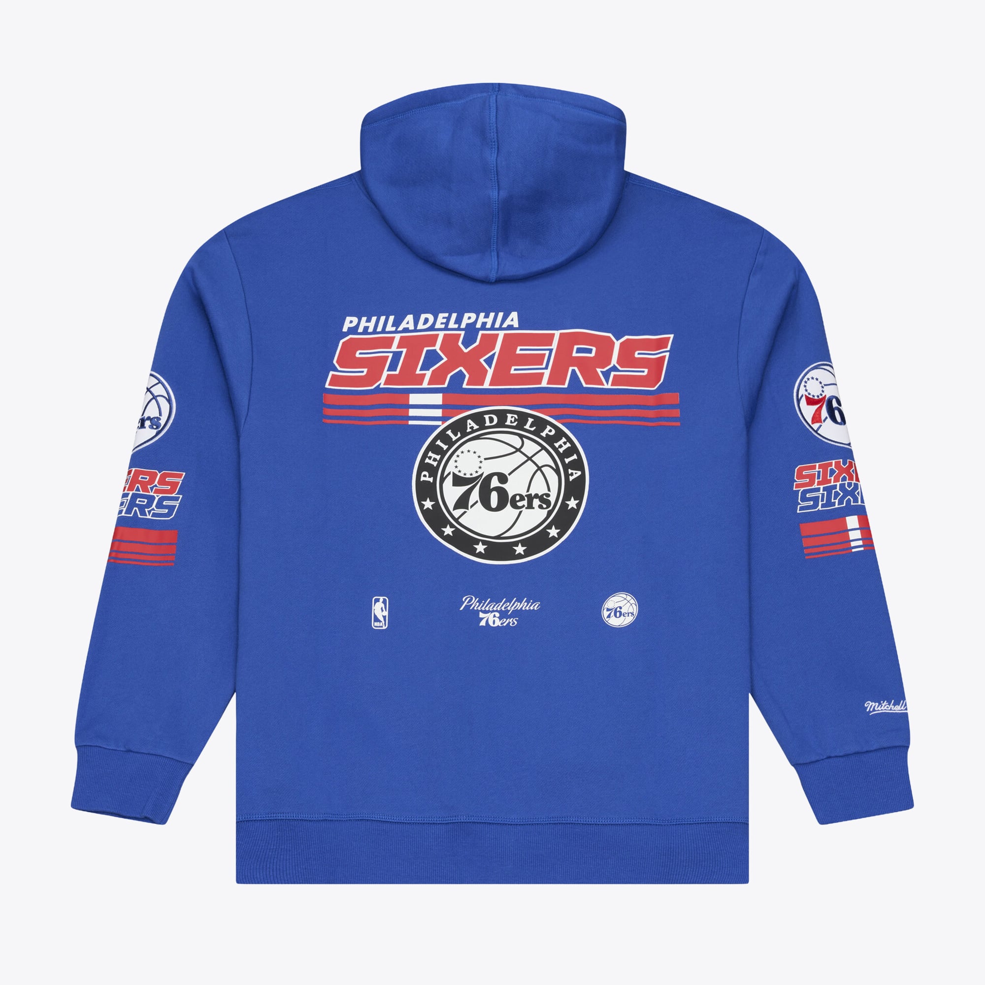 Sweat à capuche en polaire Mitchell & Ness Royal Philadelphia 76ers pour homme