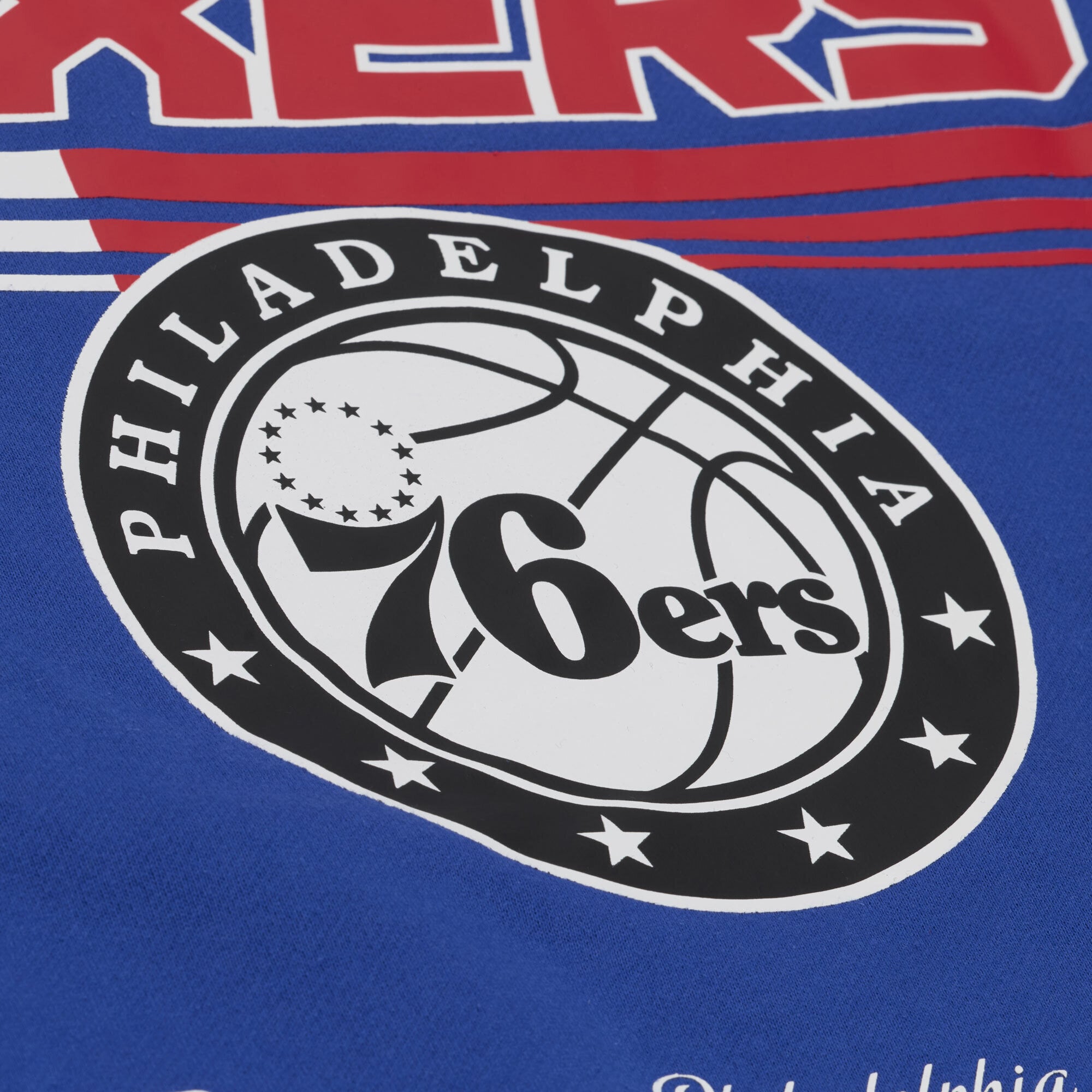 Sweat à capuche en polaire Mitchell & Ness Royal Philadelphia 76ers pour homme