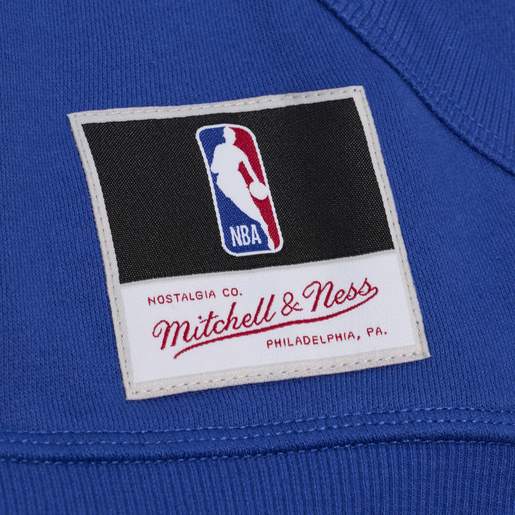 Sweat à capuche en polaire Mitchell & Ness Royal Philadelphia 76ers pour homme