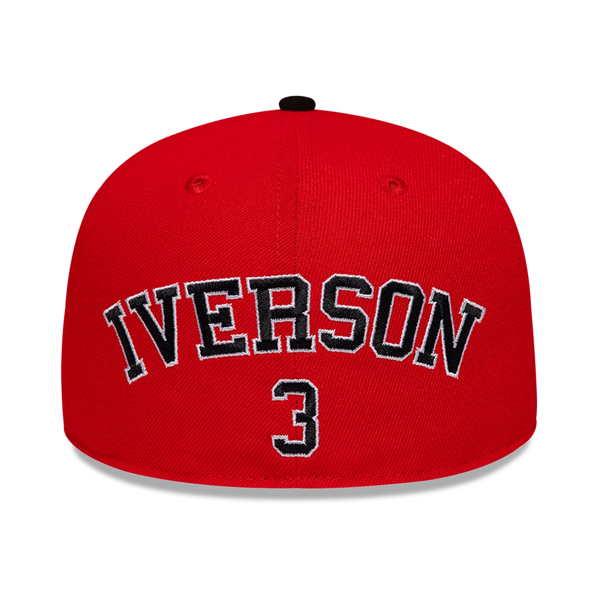 Men's New Era Allen Iverson Black Philadelphia 76ers Player 59FIFTY Fitted Hat