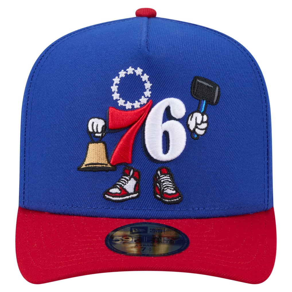 Philadelphia 76ers New Era Injection Cartoon Logo A-Frame 59FIFTY ...