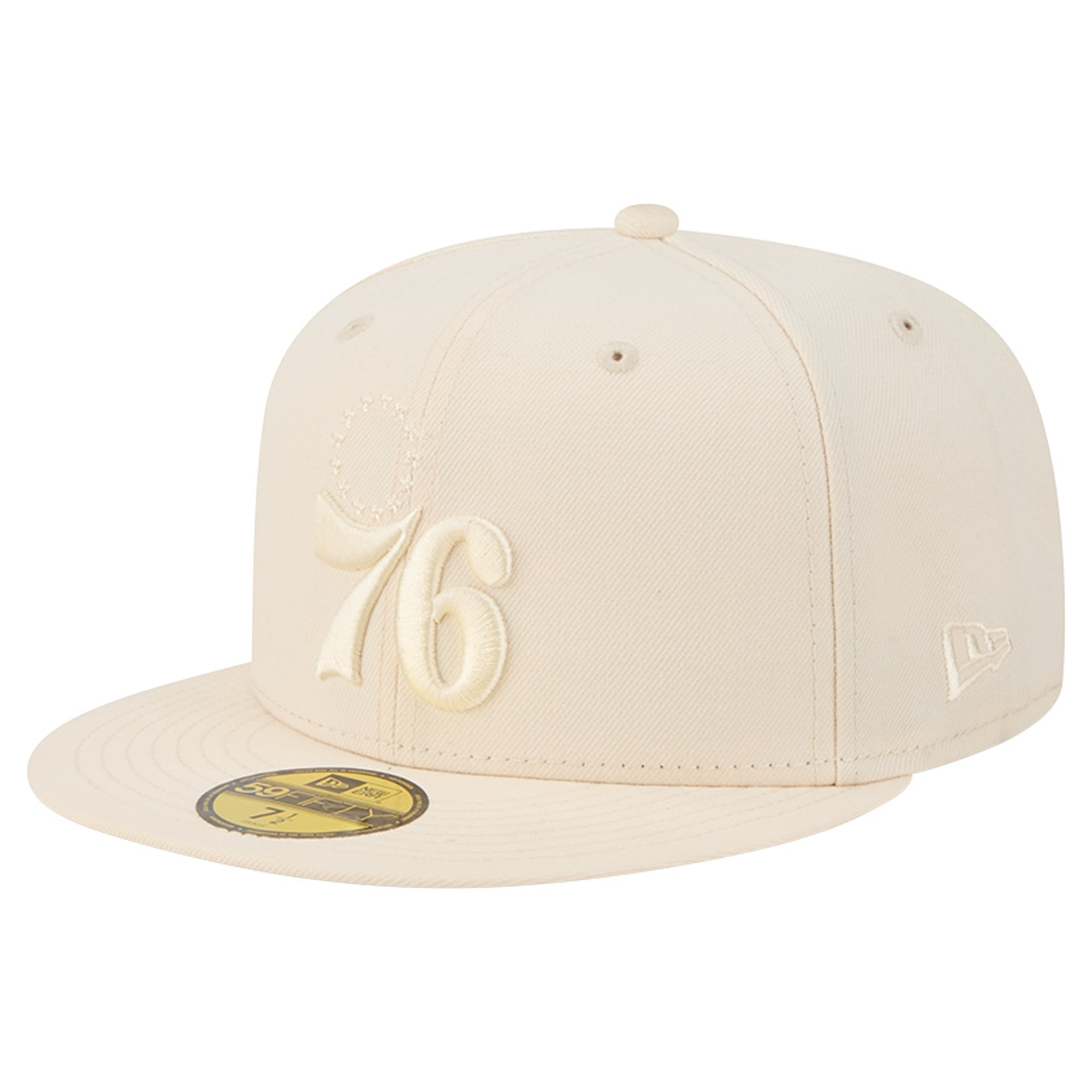 Casquette ajustée New Era crème Philadelphia 76ers 59FIFTY pour homme