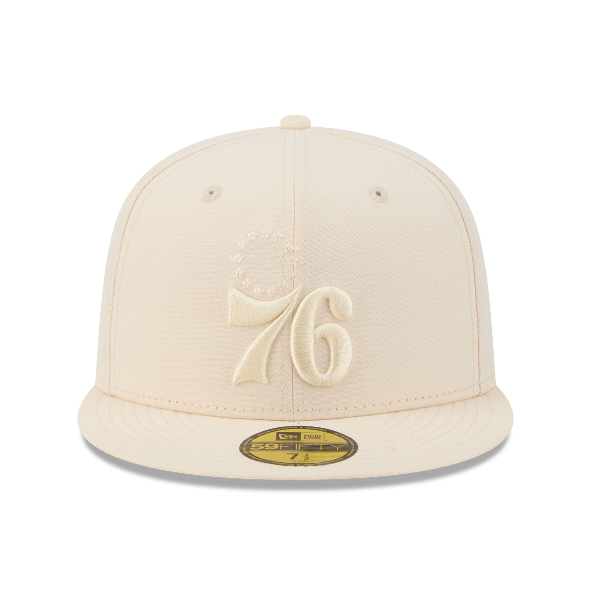 Casquette ajustée New Era crème Philadelphia 76ers 59FIFTY pour homme