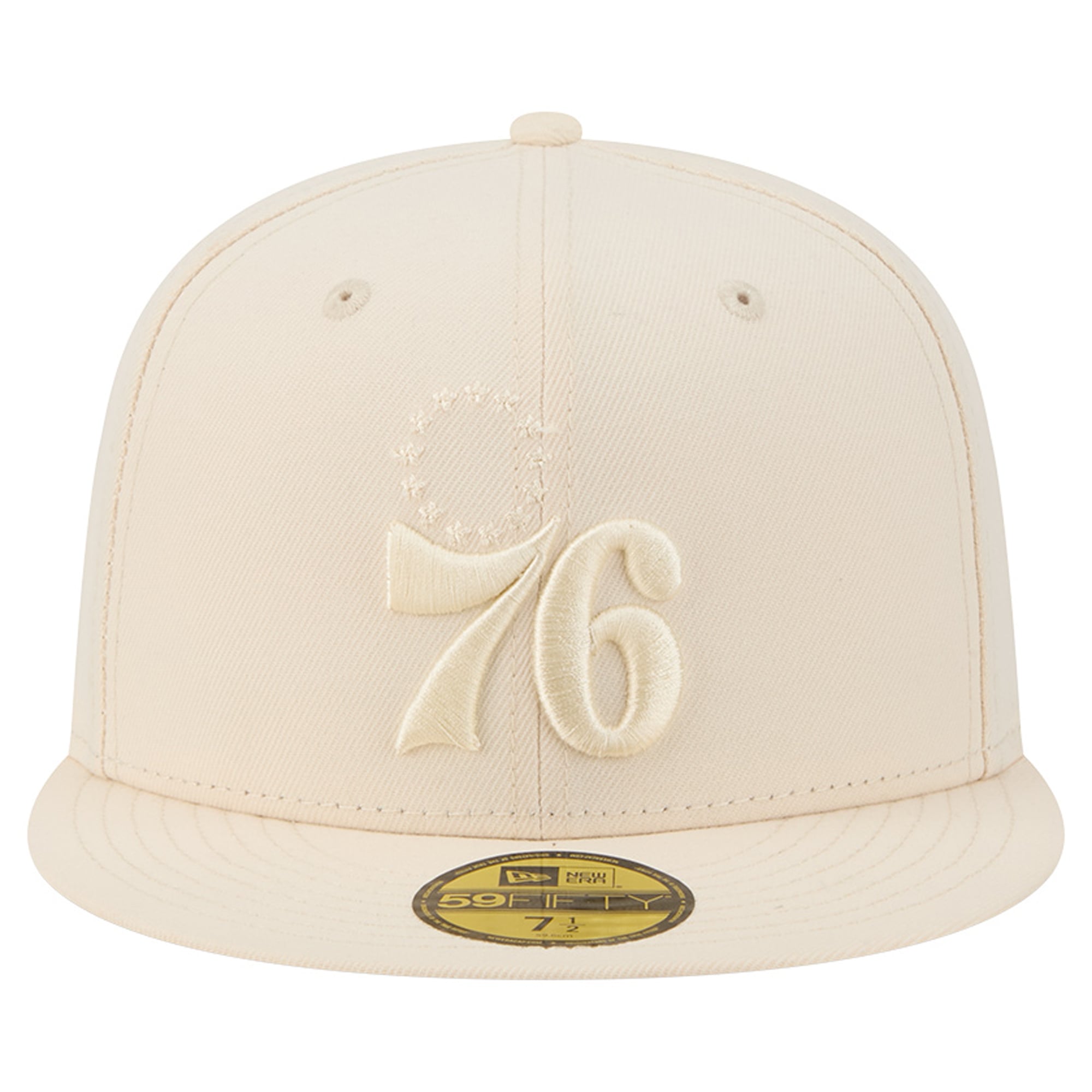 Casquette ajustée New Era crème Philadelphia 76ers 59FIFTY pour homme