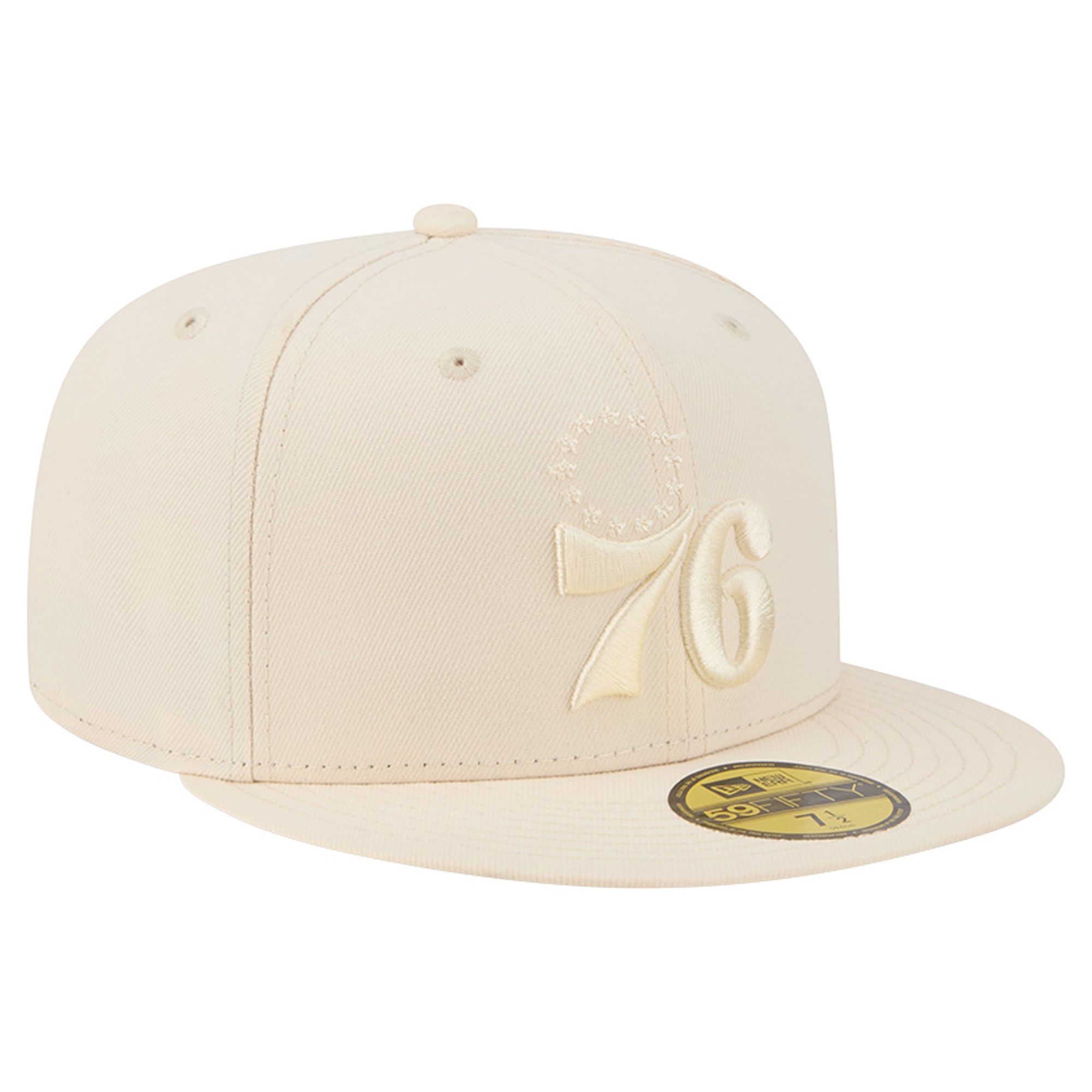 Casquette ajustée New Era crème Philadelphia 76ers 59FIFTY pour homme