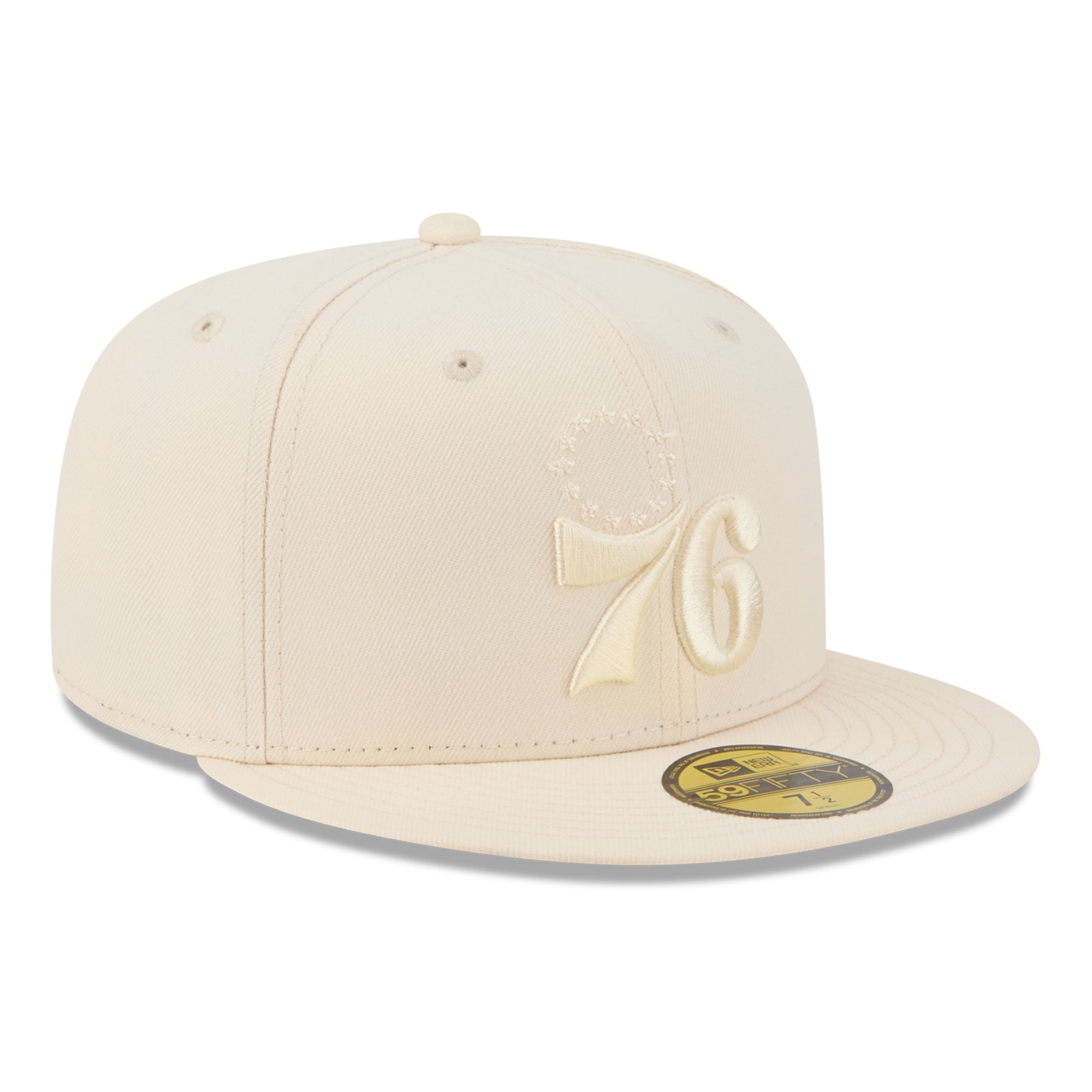 Casquette ajustée New Era crème Philadelphia 76ers 59FIFTY pour homme