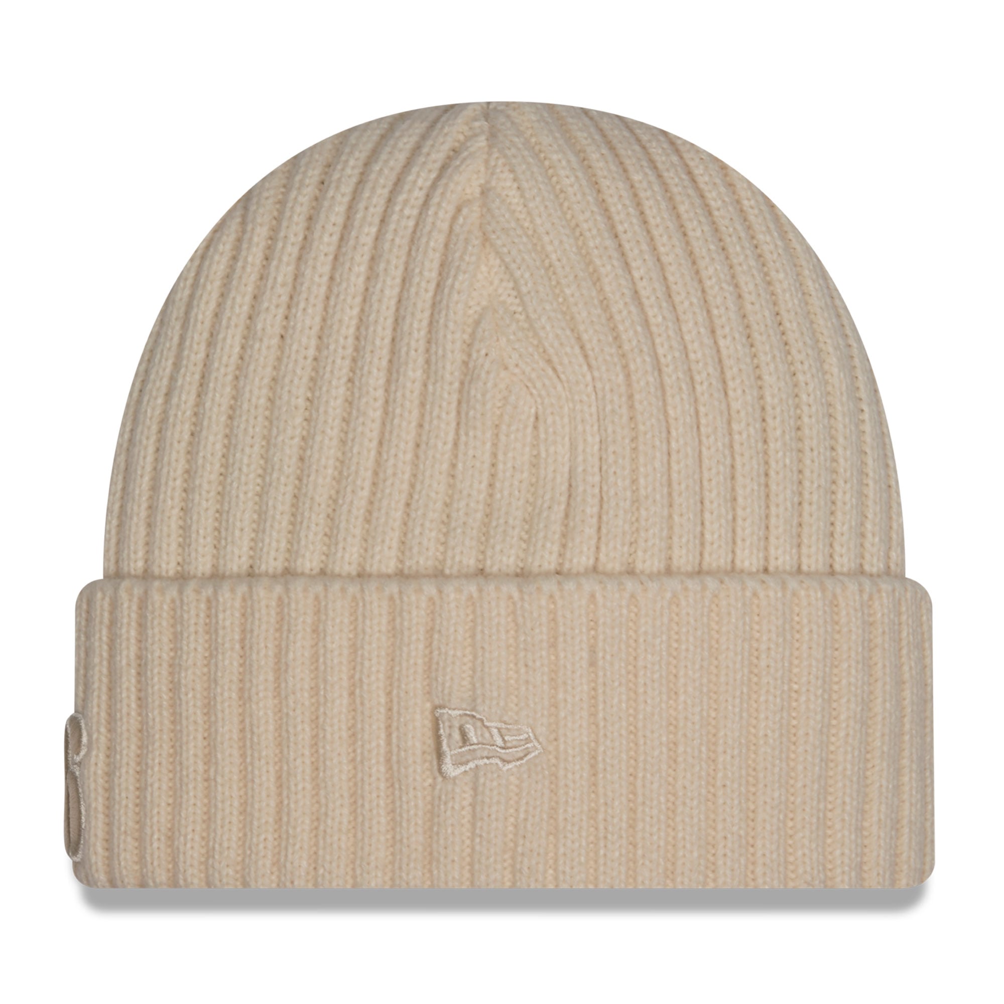 Bonnet à revers New Era crème Philadelphia 76ers pour homme