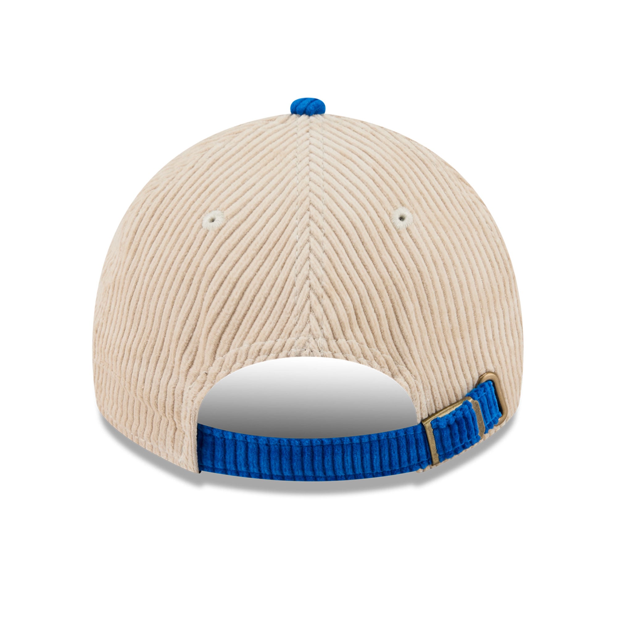 Men's New Era Cream/Royal Philadelphia 76ers Tonal Corduroy Casual Classic Adjustable Hat