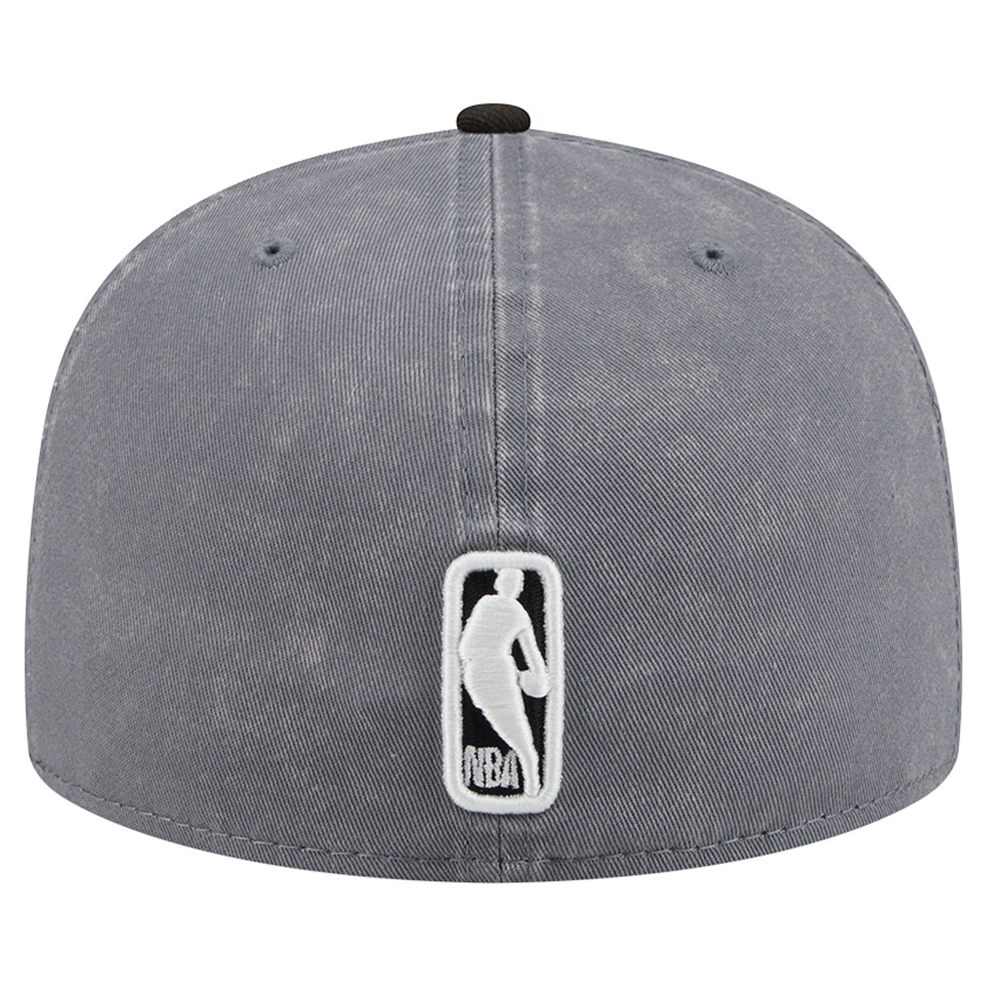 Men's New Era Gray/Black Philadelphia 76ers Washed 59FIFTY Fitted Hat
