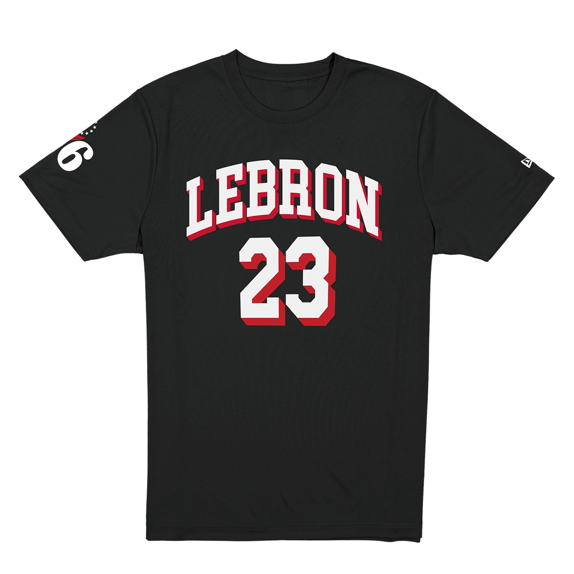 T-shirt noir New Era LeBron James Philadelphia 76ers pour homme