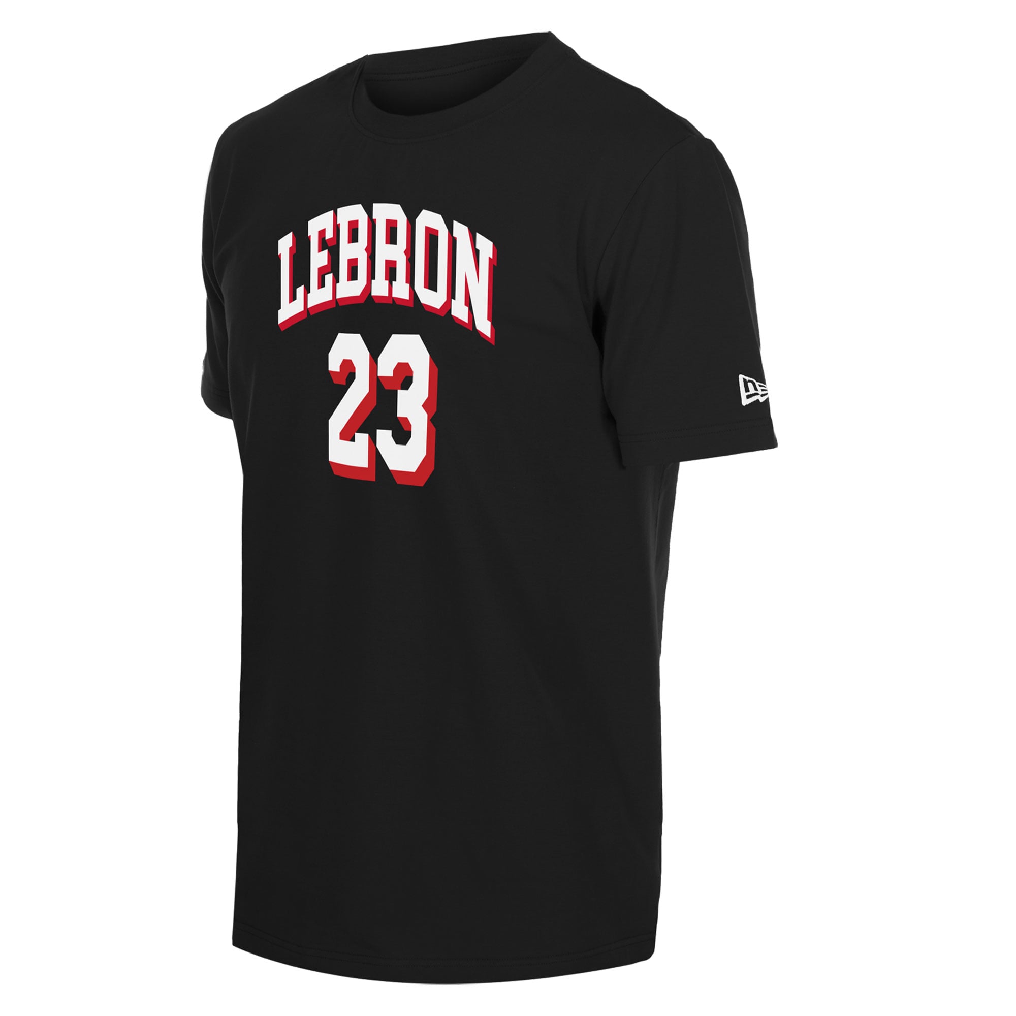 T-shirt noir New Era LeBron James Philadelphia 76ers pour homme
