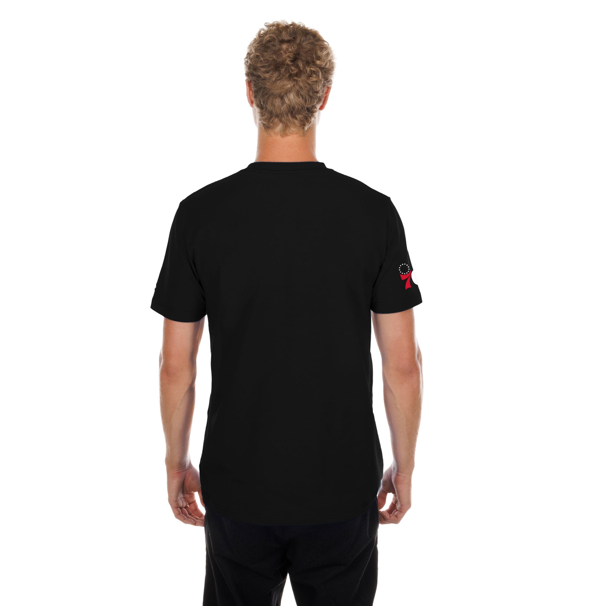 T-shirt noir New Era LeBron James Philadelphia 76ers pour homme