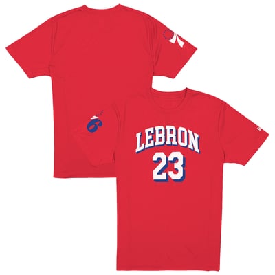 LeBron James Philadelphia 76ers New Era T-Shirt - Red