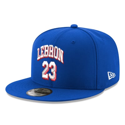 LeBron James Philadelphia 76ers New Era 9FIFTY Snapback Hat - Royal