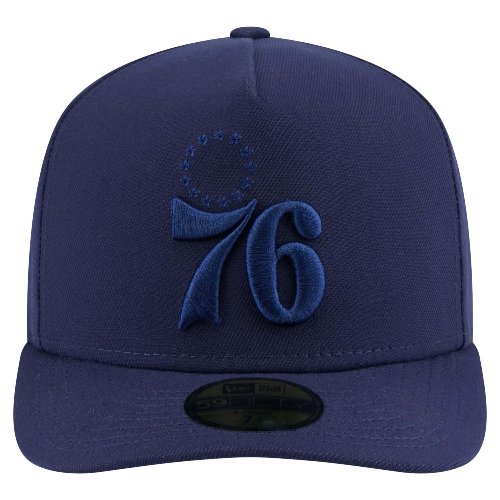 Casquette ajustée 59FIFTY à pinces sur le devant pour homme New Era bleu marine Philadelphia 76ers Colorpack