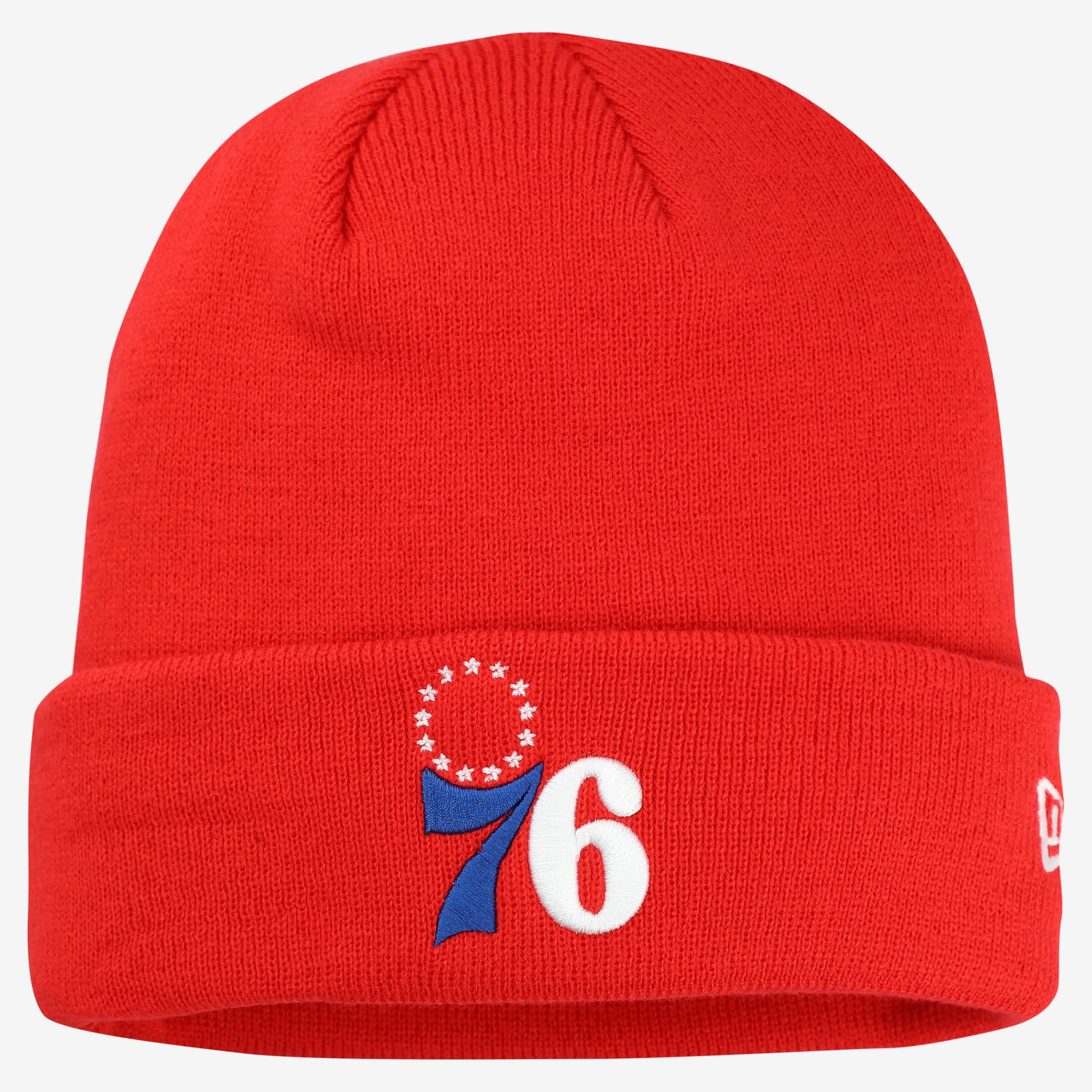 Bonnet à revers rouge Philadelphia 76ers pour homme, New Era