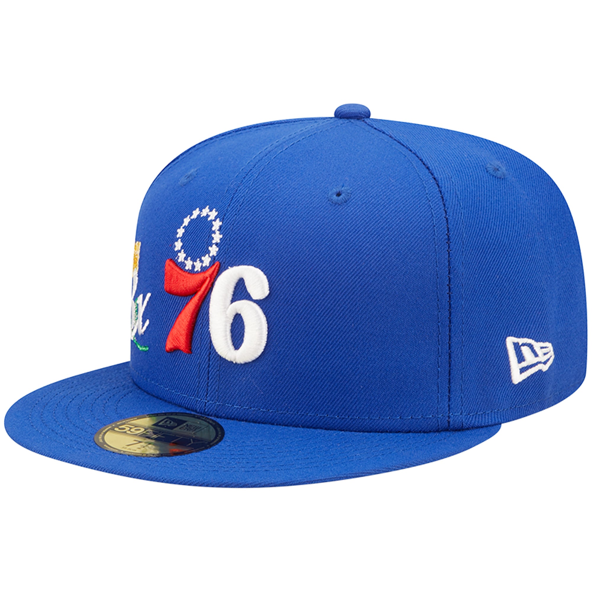 Men's Philadelphia 76ers New Era Royal 3x NBA Finals Champions Crown 59FIFTY Fitted Hat