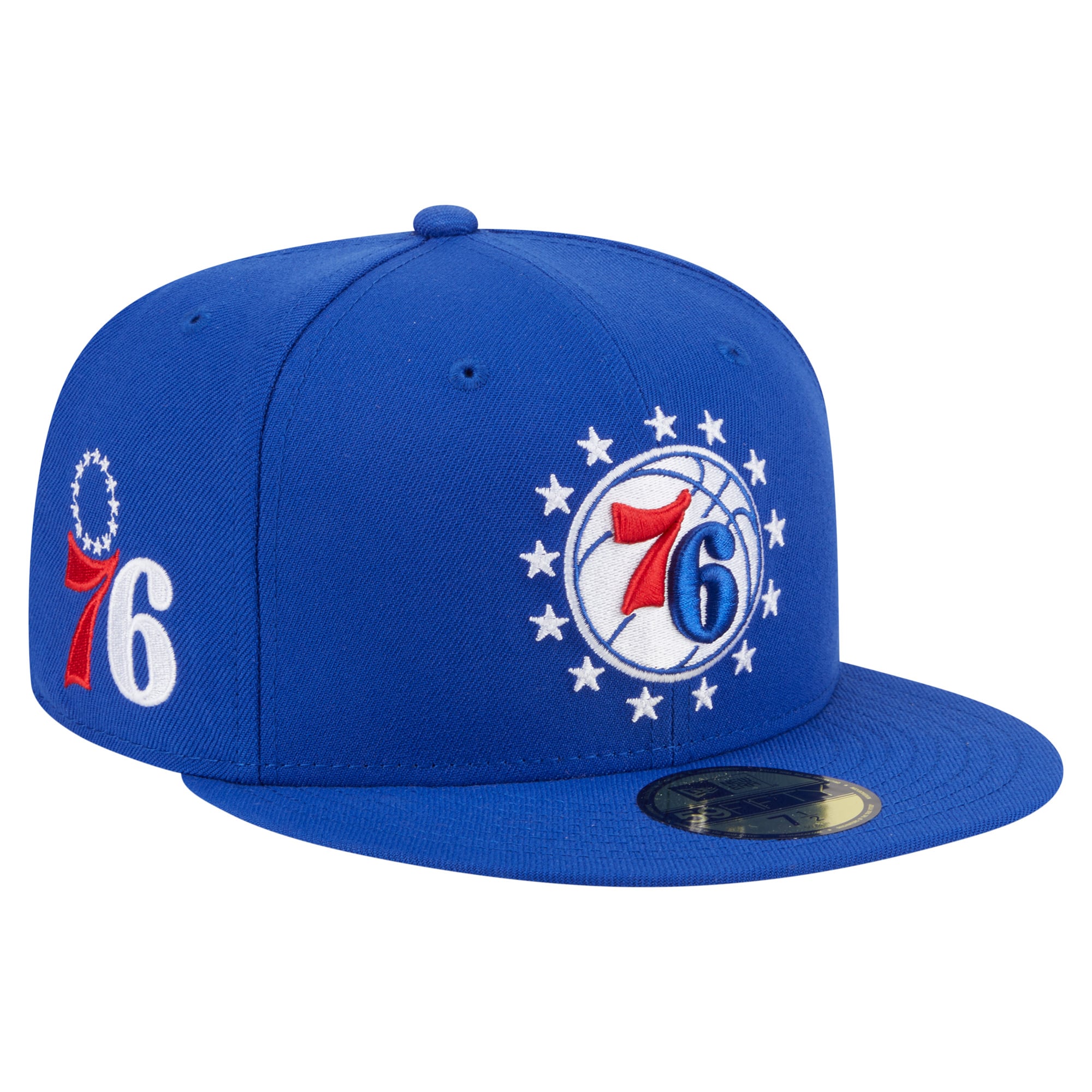 Men's Philadelphia 76ers New Era Royal Deceptor 59FIFTY Fitted Hat