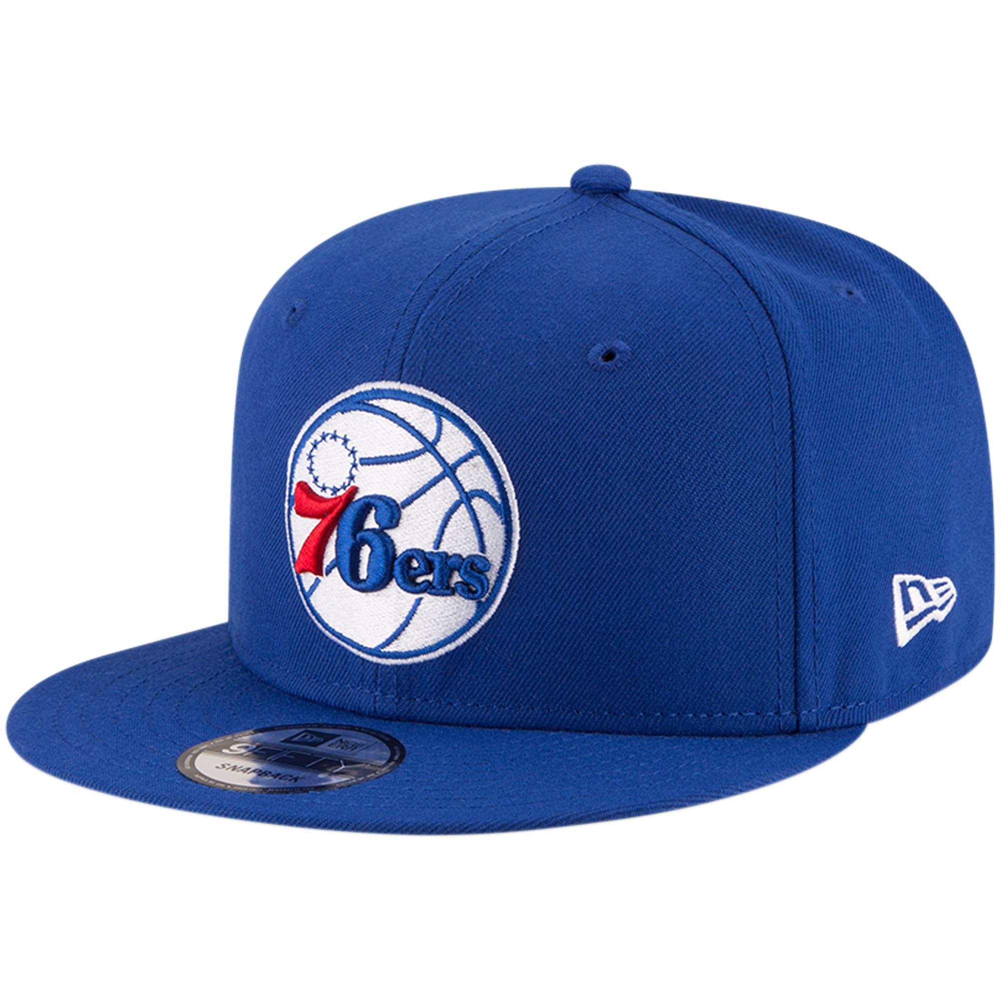 Casquette Snapback 9FIFTY couleur officielle de l'équipe Royal Philadelphia 76ers New Era pour homme